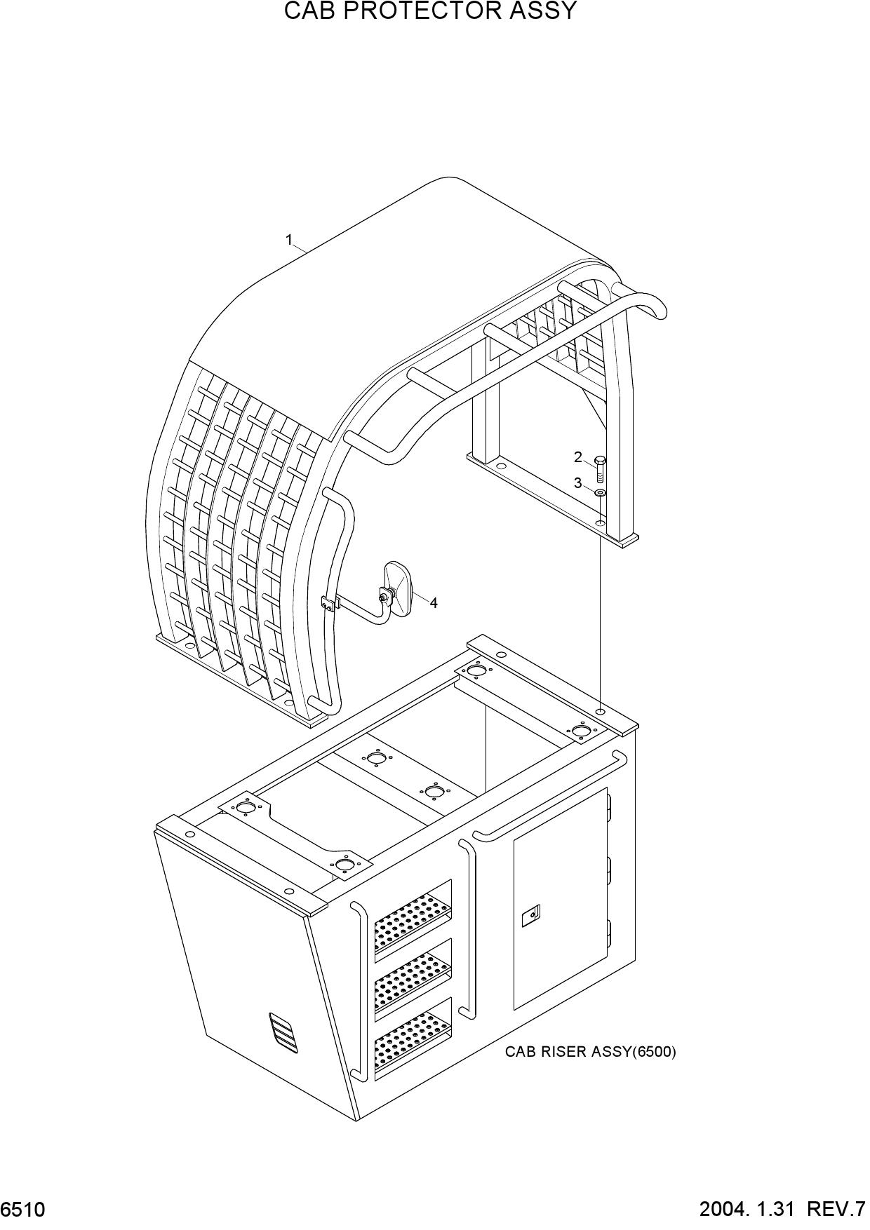 CAB PROTECTOR ASSY