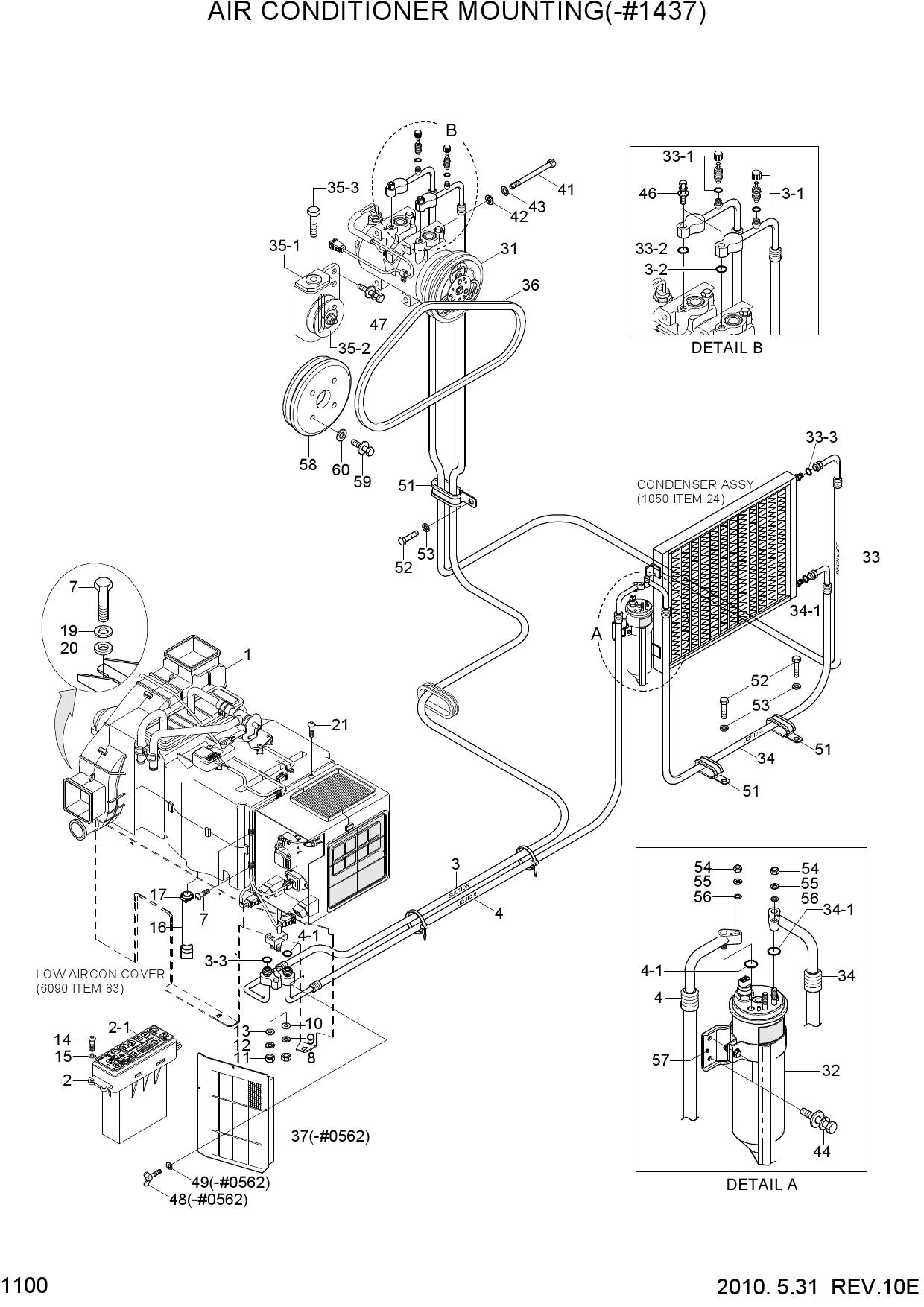 AIR CONDITIONER MOUNTING(-#1437)