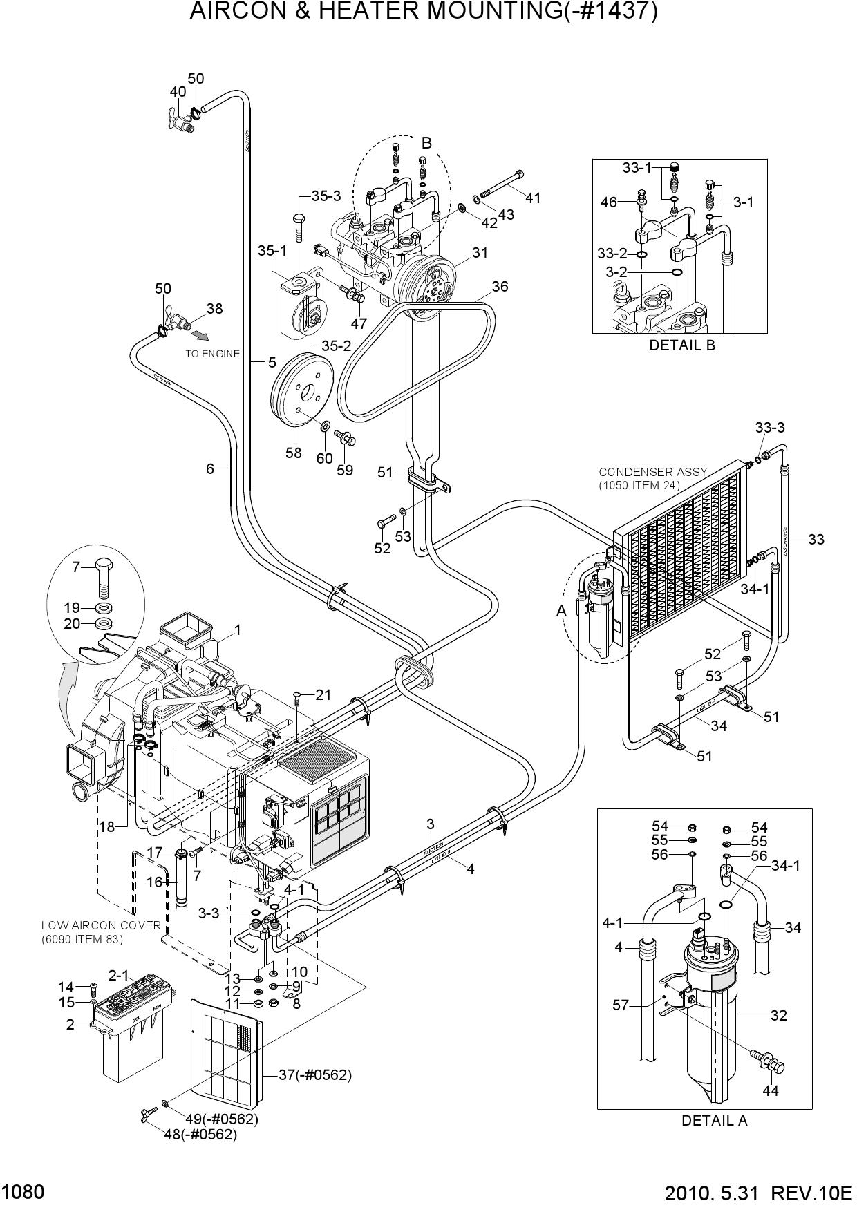 AIRCON & HEATER MOUNTING(-#1437)