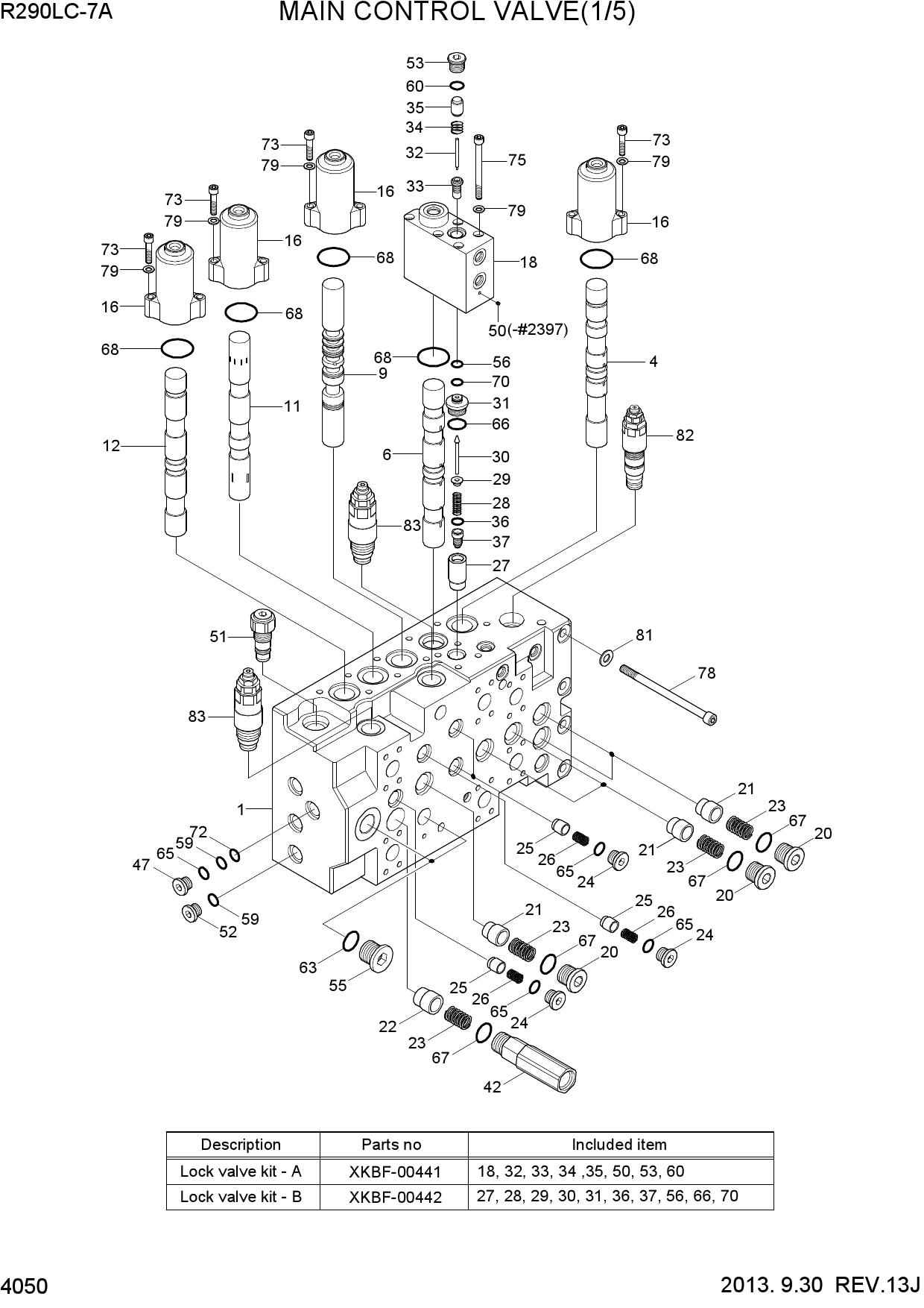 MAIN CONTROL VALVE(1/5, TYPE 1)