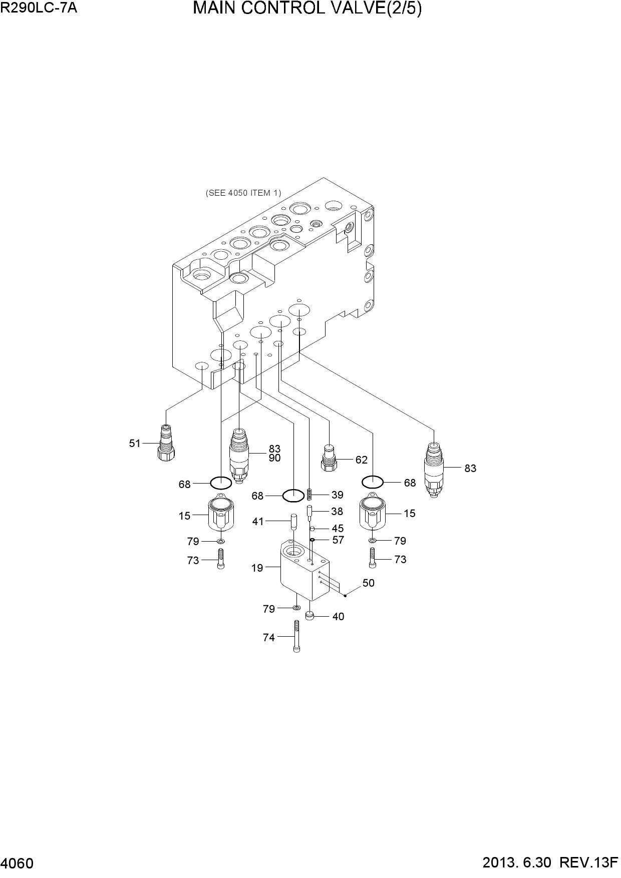 MAIN CONTROL VALVE(2/5, TYPE 1)