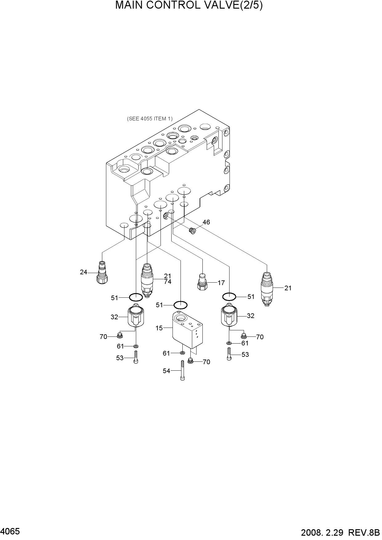 MAIN CONTROL VALVE(2/5, TYPE 3)