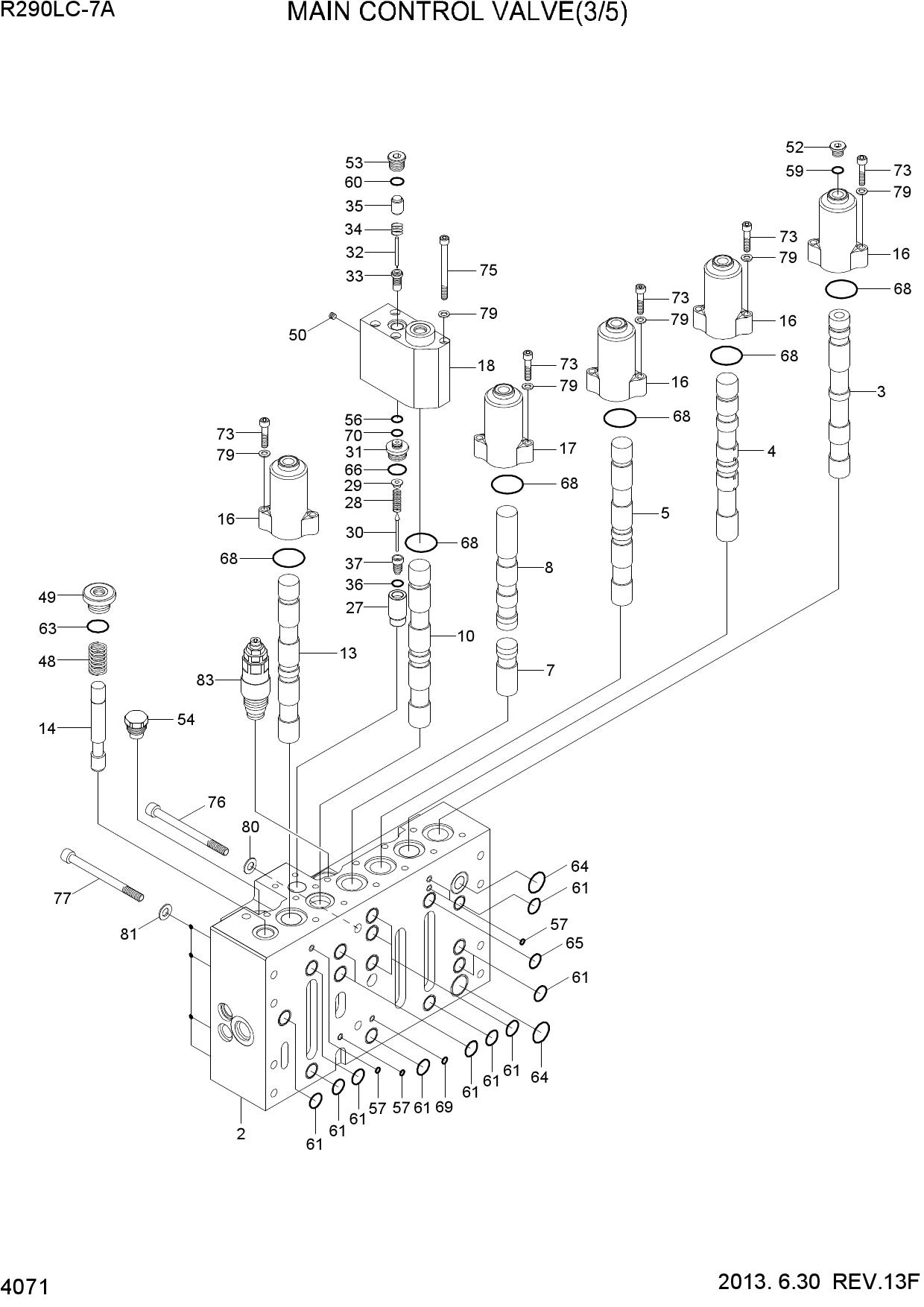 MAIN CONTROL VALVE(3/5, TYPE 2, -#2388)