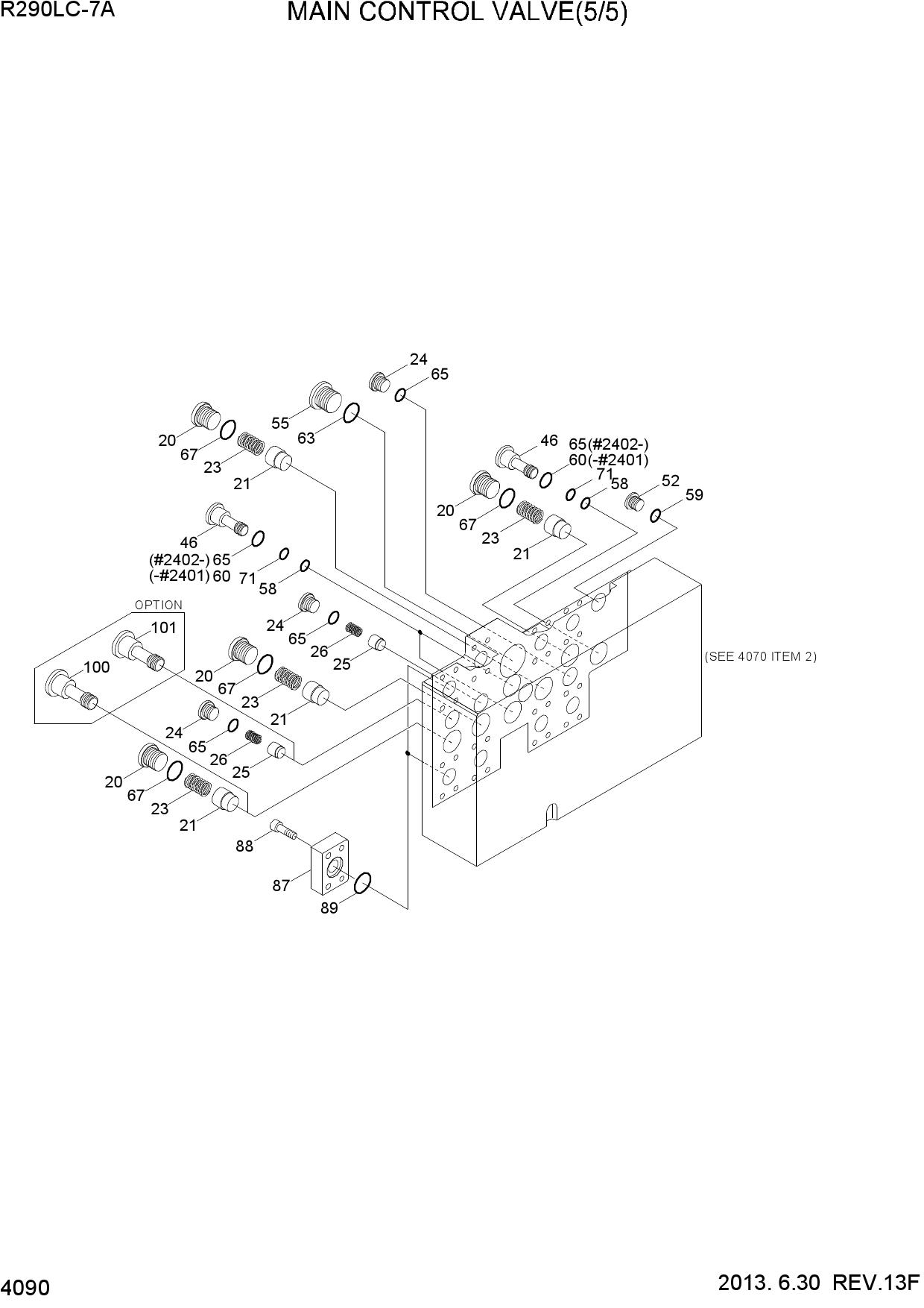 MAIN CONTROL VALVE(5/5, TYPE 1)