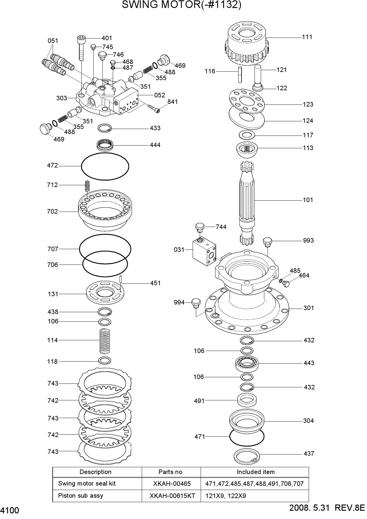 SWING MOTOR(TYPE 1, -#1132)