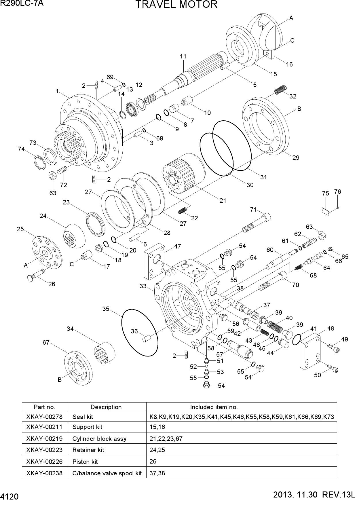 TRAVEL MOTOR(TYPE 1)
