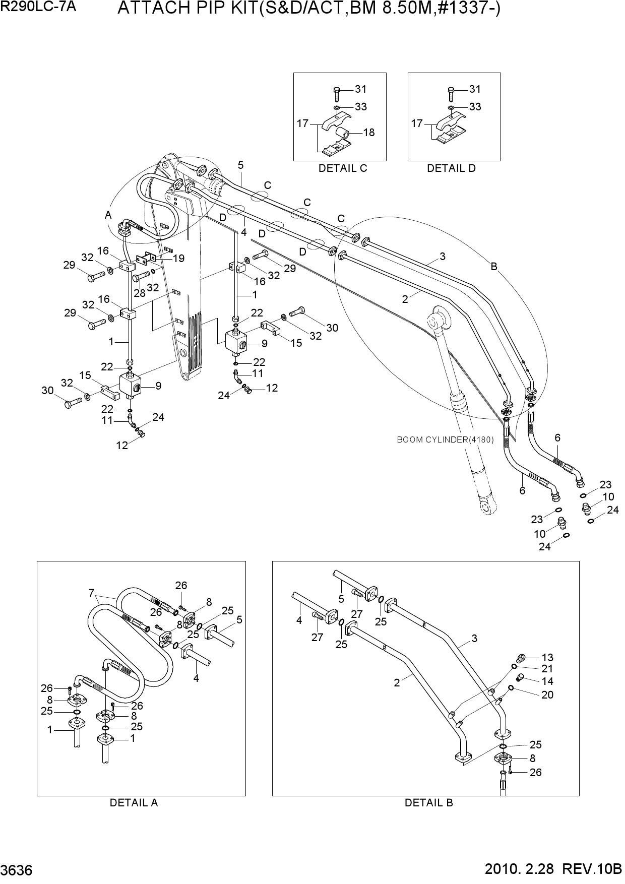 ATTACH PIP KIT(S&D/ACT,BM 8.50M,#1337-)