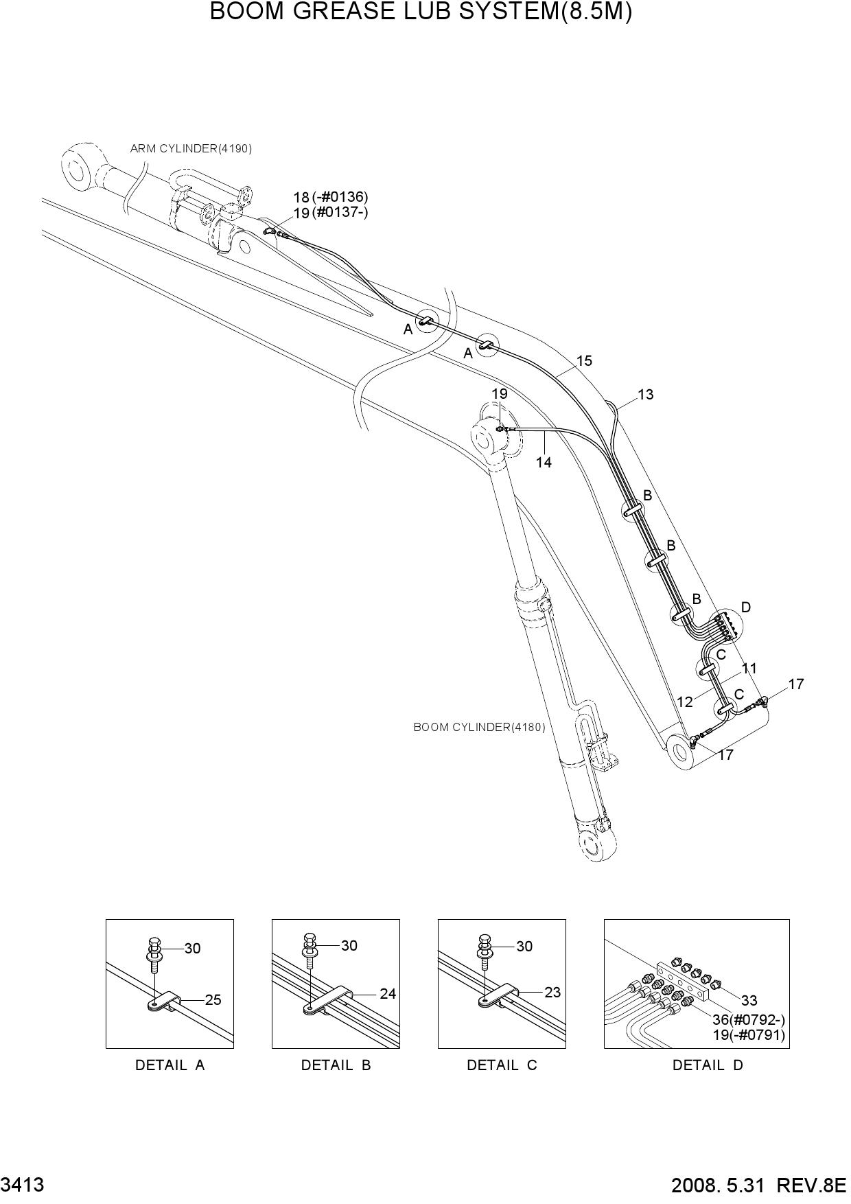BOOM GREASE LUB SYSTEM(8.5M)