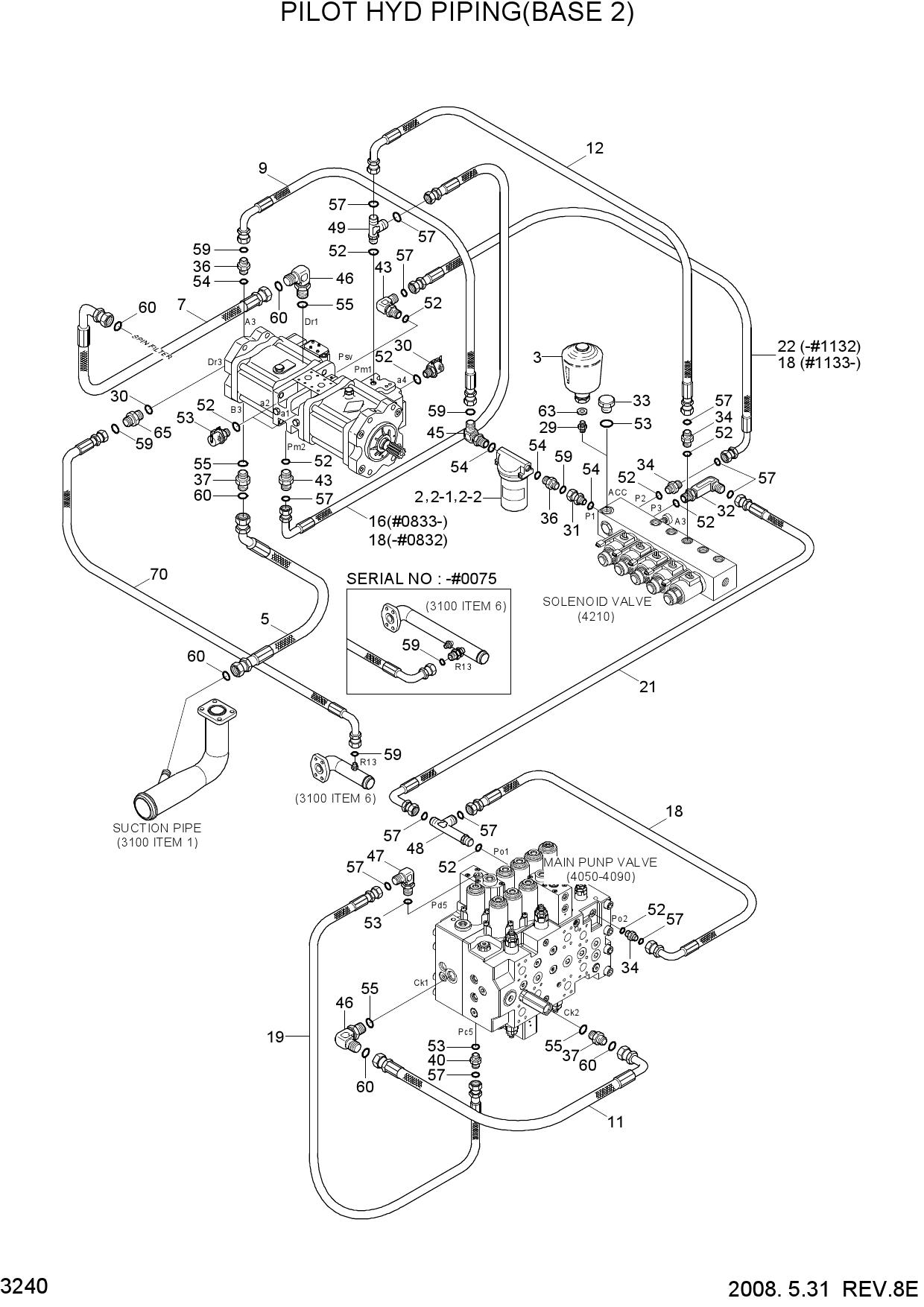 PILOT HYDRAULIC PIPING(BASE 2)