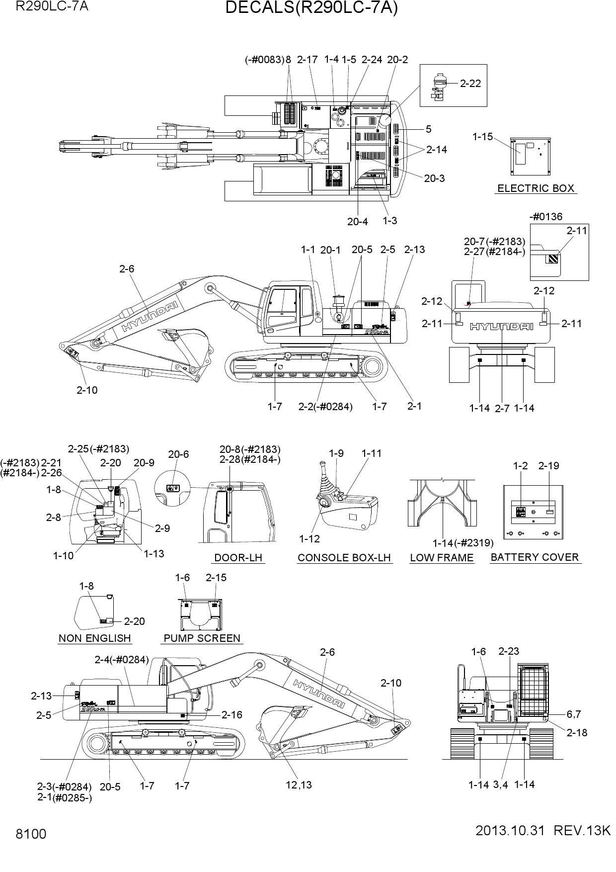 DECALS(R290LC-7A)