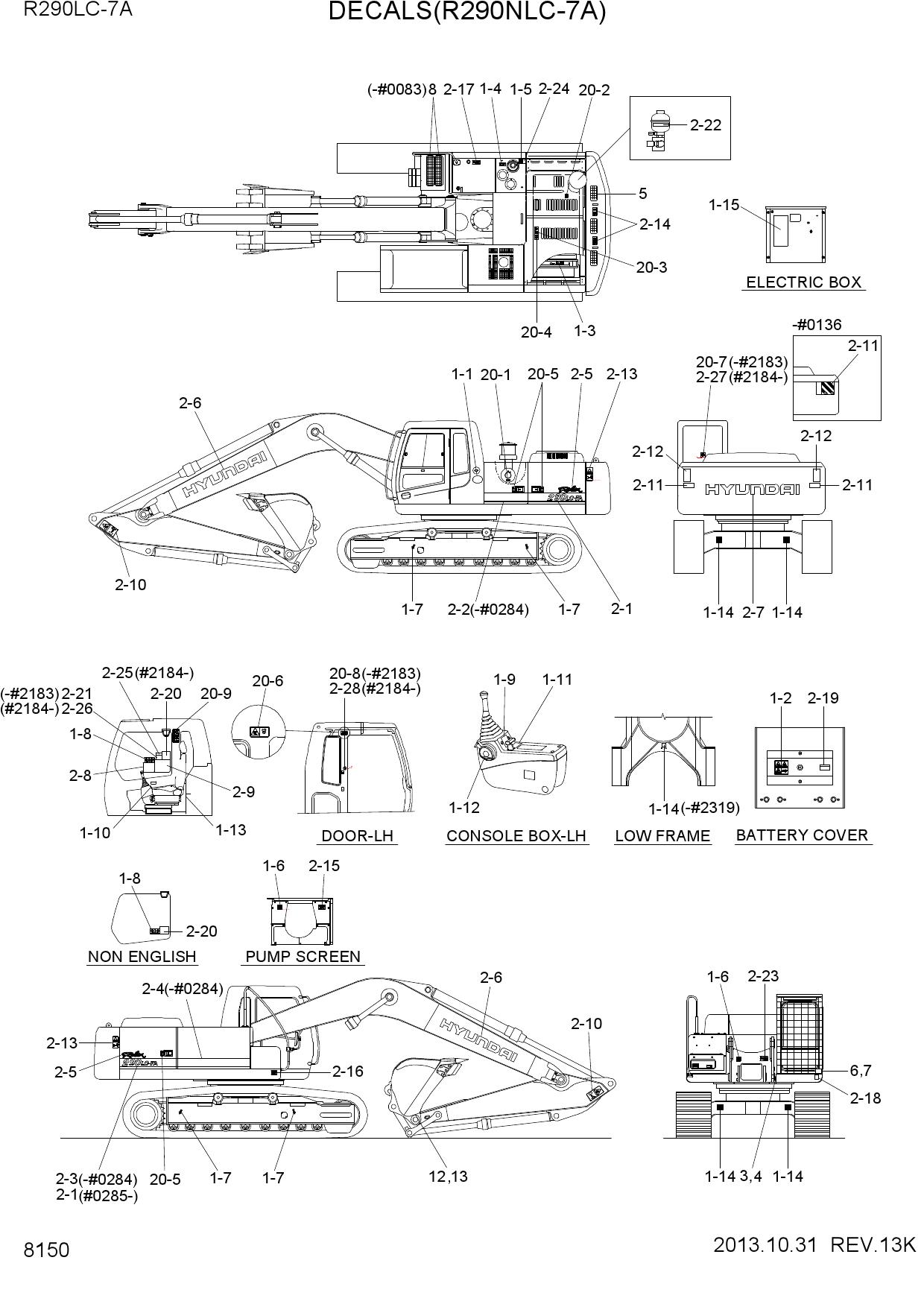 DECALS(R290NLC-7A)