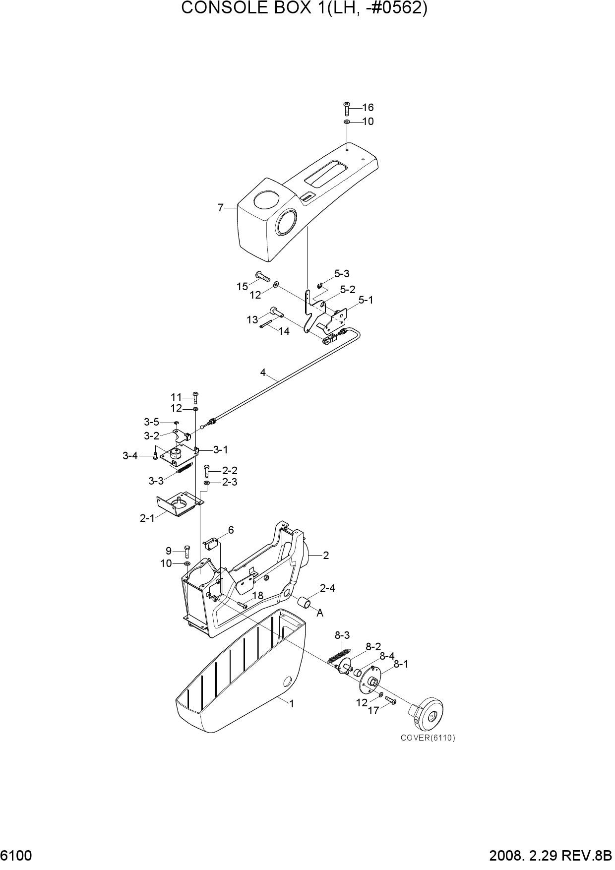 CONSOLE BOX 1(LH, -#0562)