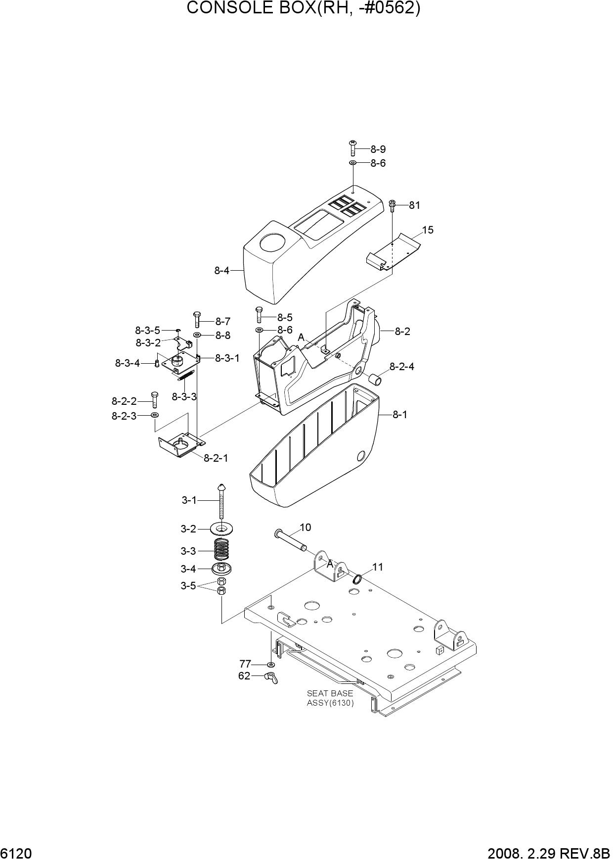 CONSOLE BOX(RH, -#0562)
