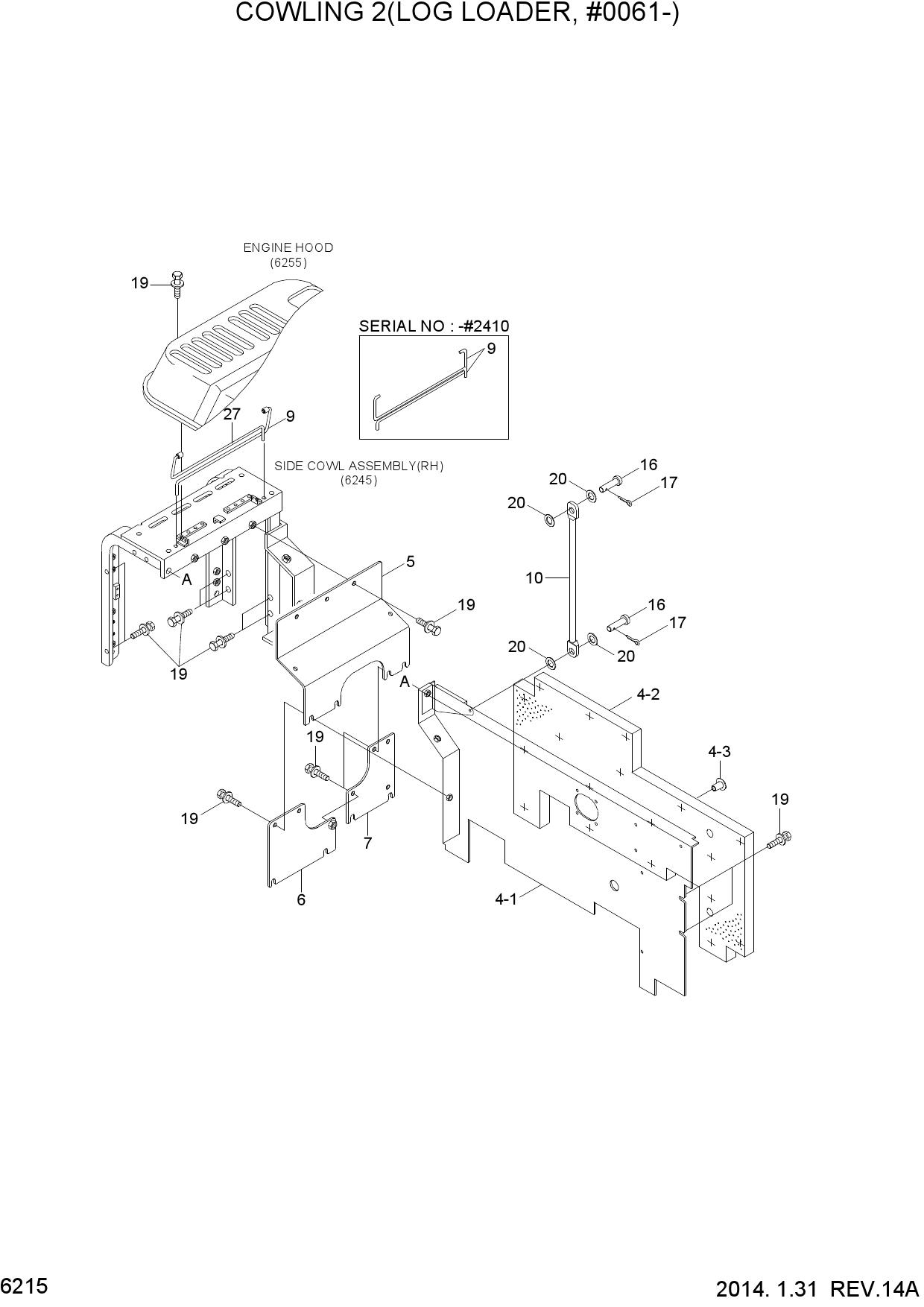 COWLING 2(LOG LOADER, #0061-)