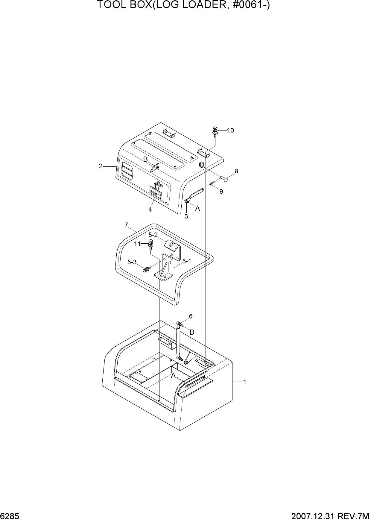 TOOL BOX(LOG LOADER, #0061-)