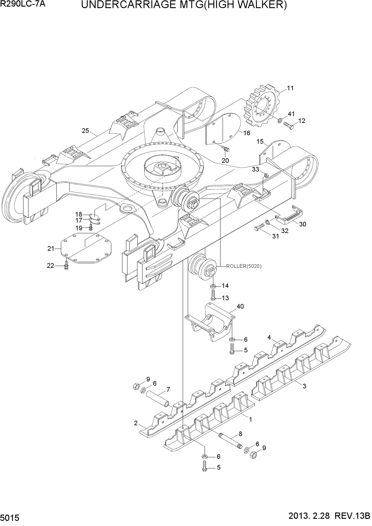 UNDERCARRIAGE MTG(HIGH WALKER)