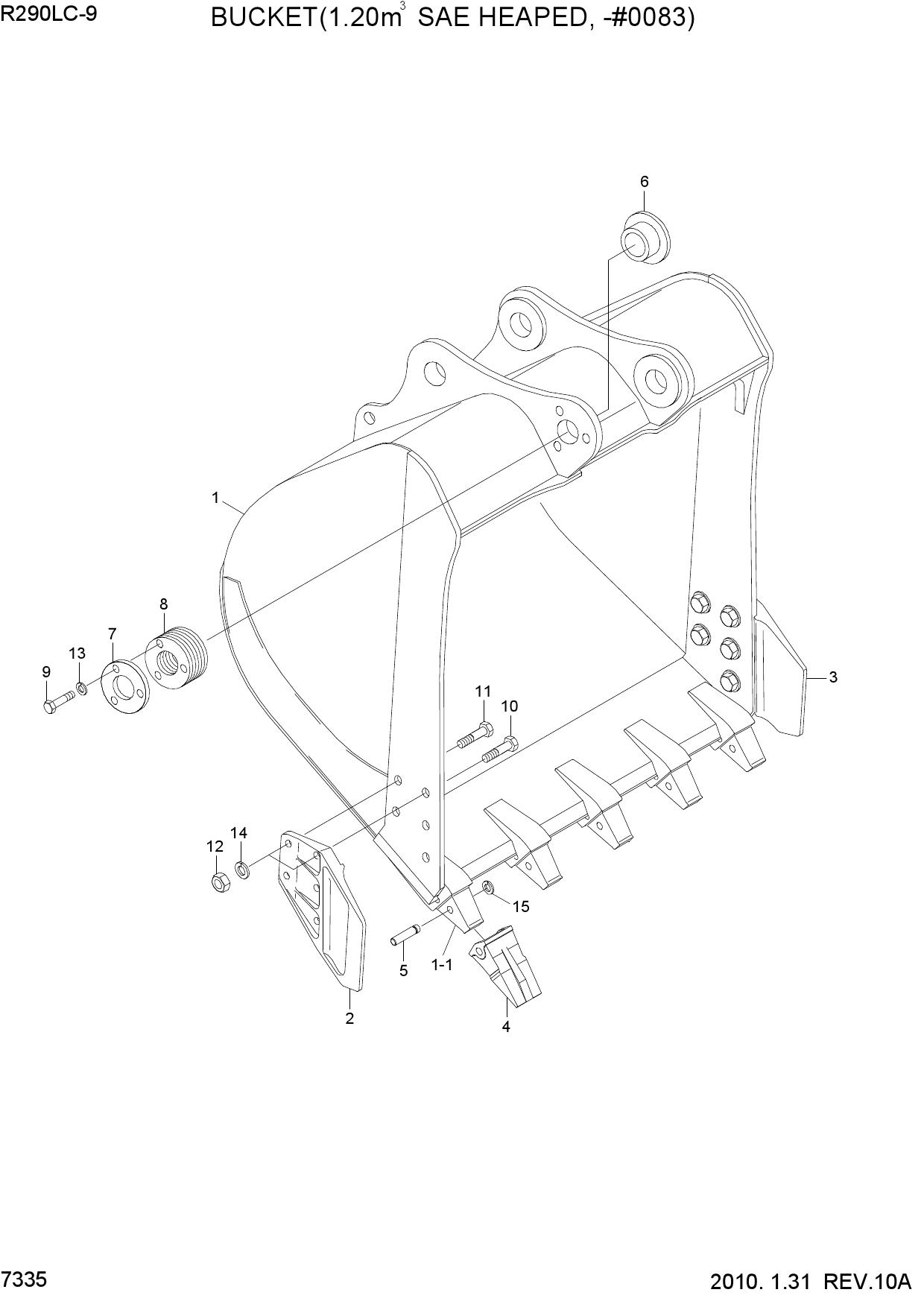 BUCKET(1.20M3 SAE HEAPED, -#0083)
