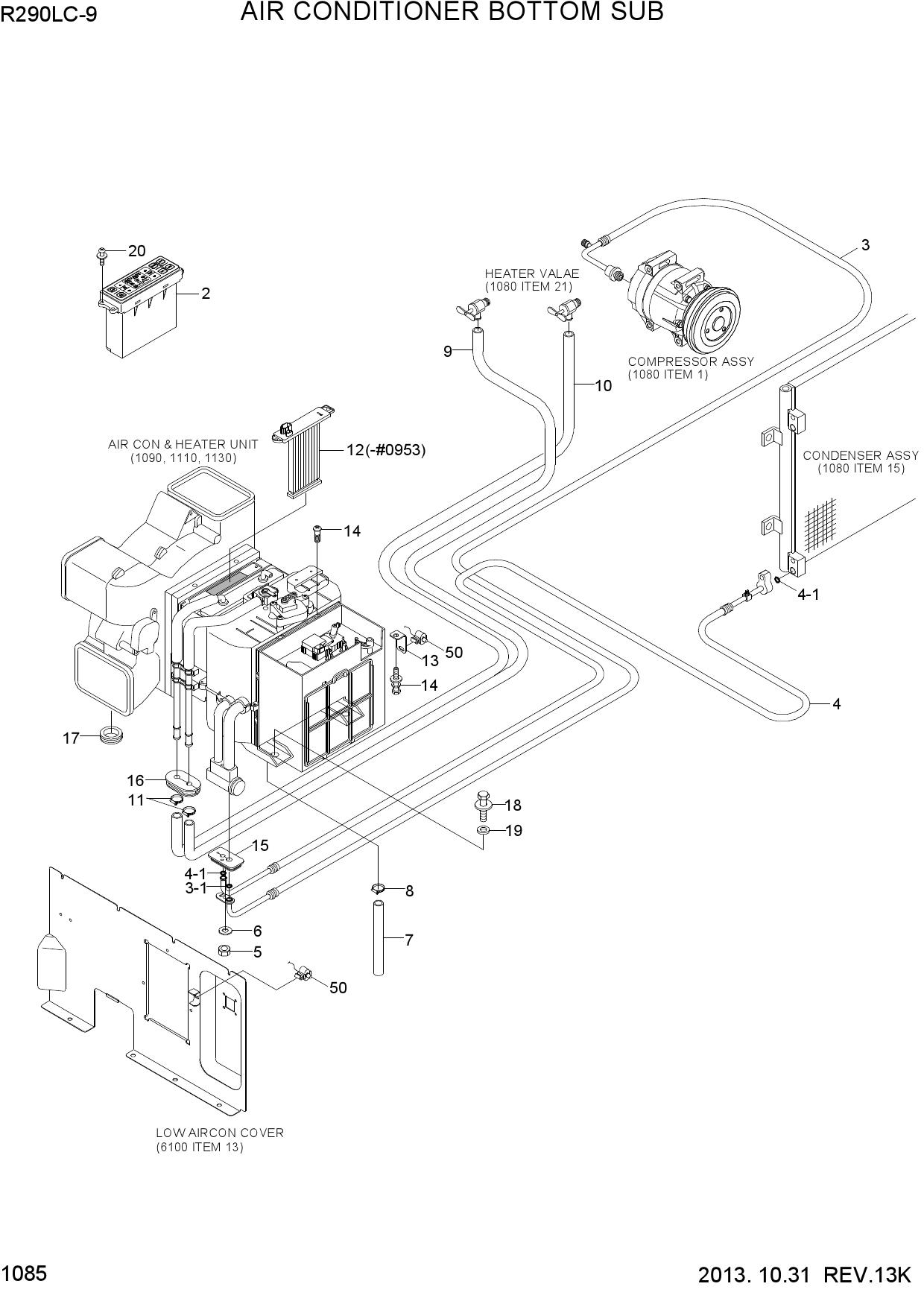 AIR CONDITIONER BOTTOM SUB