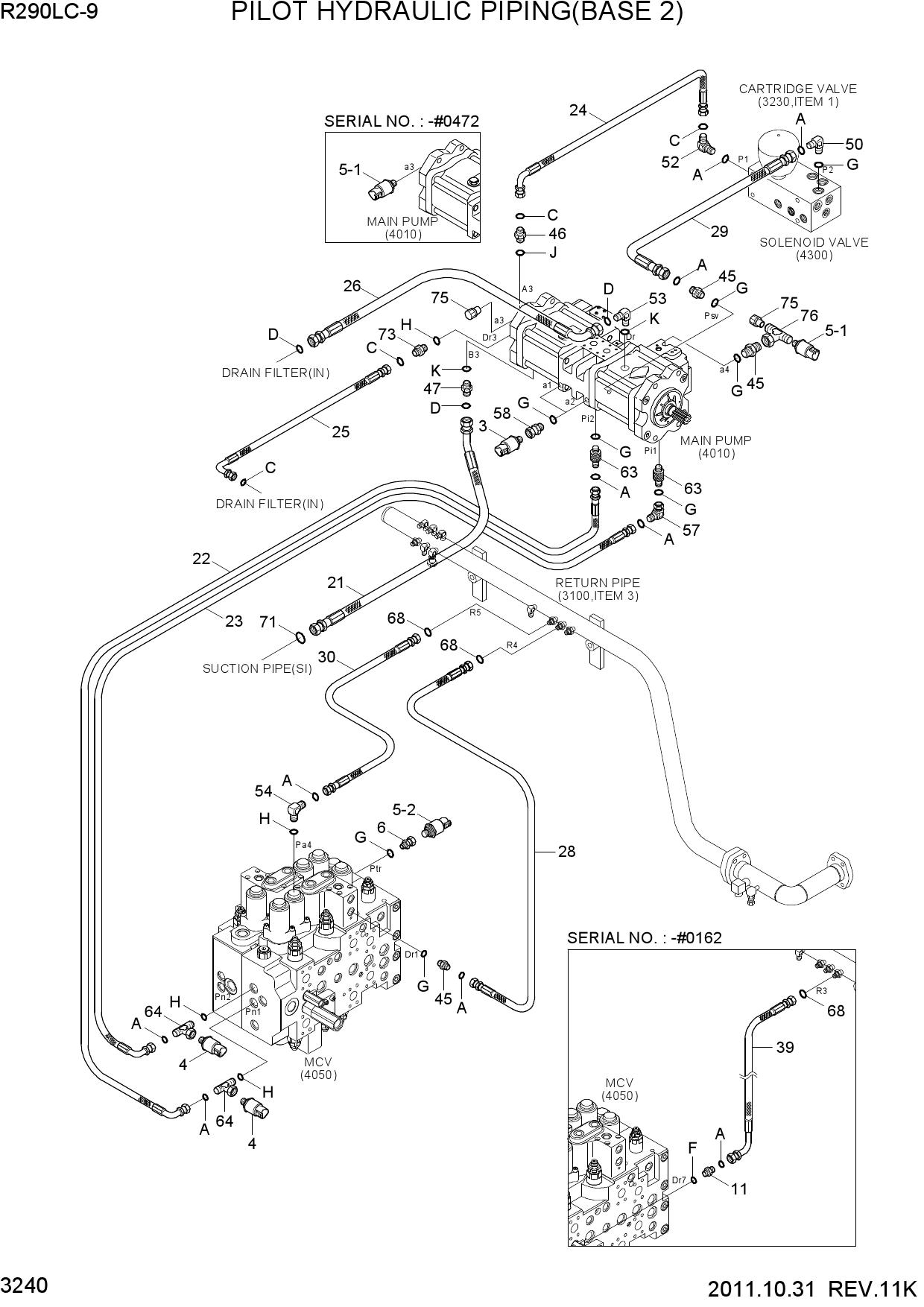 PILOT HYDRAULIC PIPING(BASE 2)
