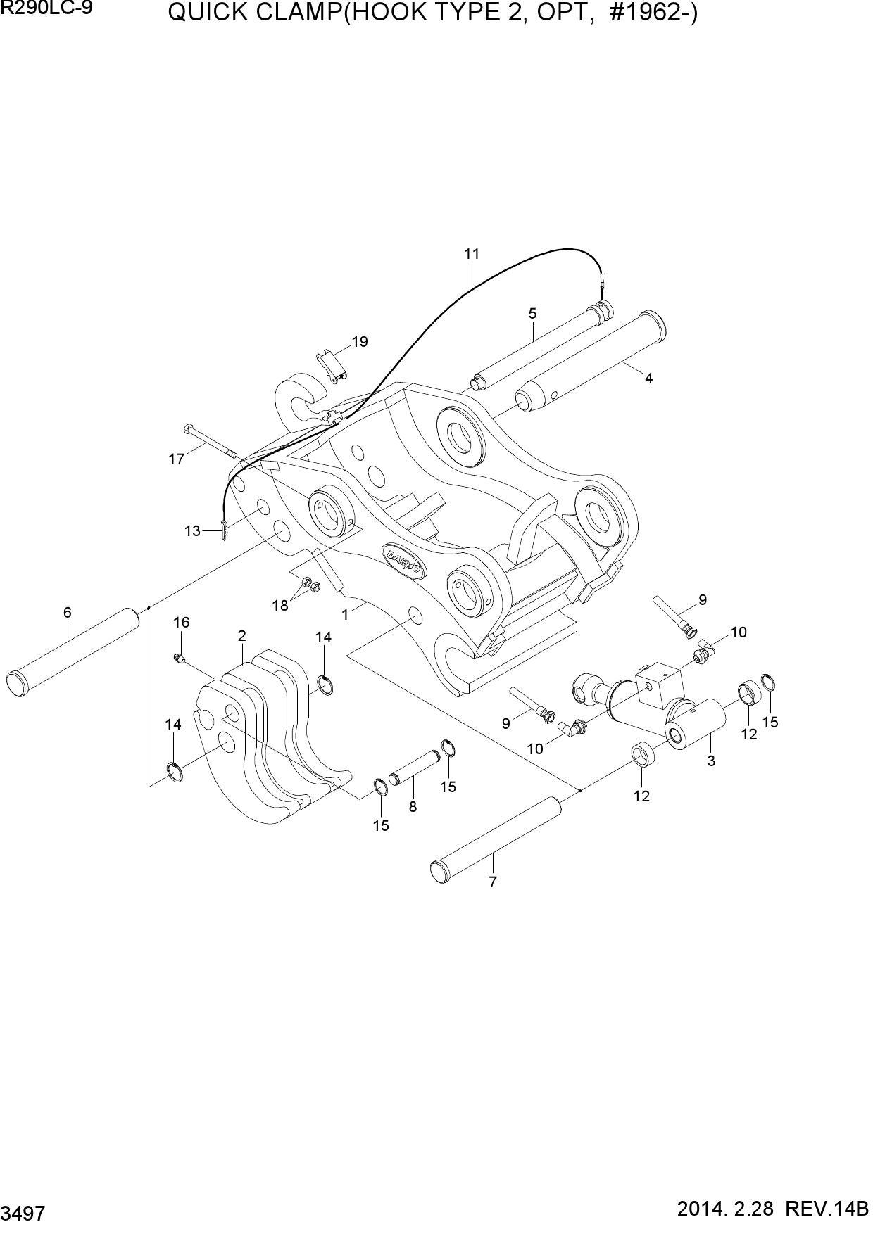QUICK CLAMP(HOOK TYPE 2, OPT, #1962-)
