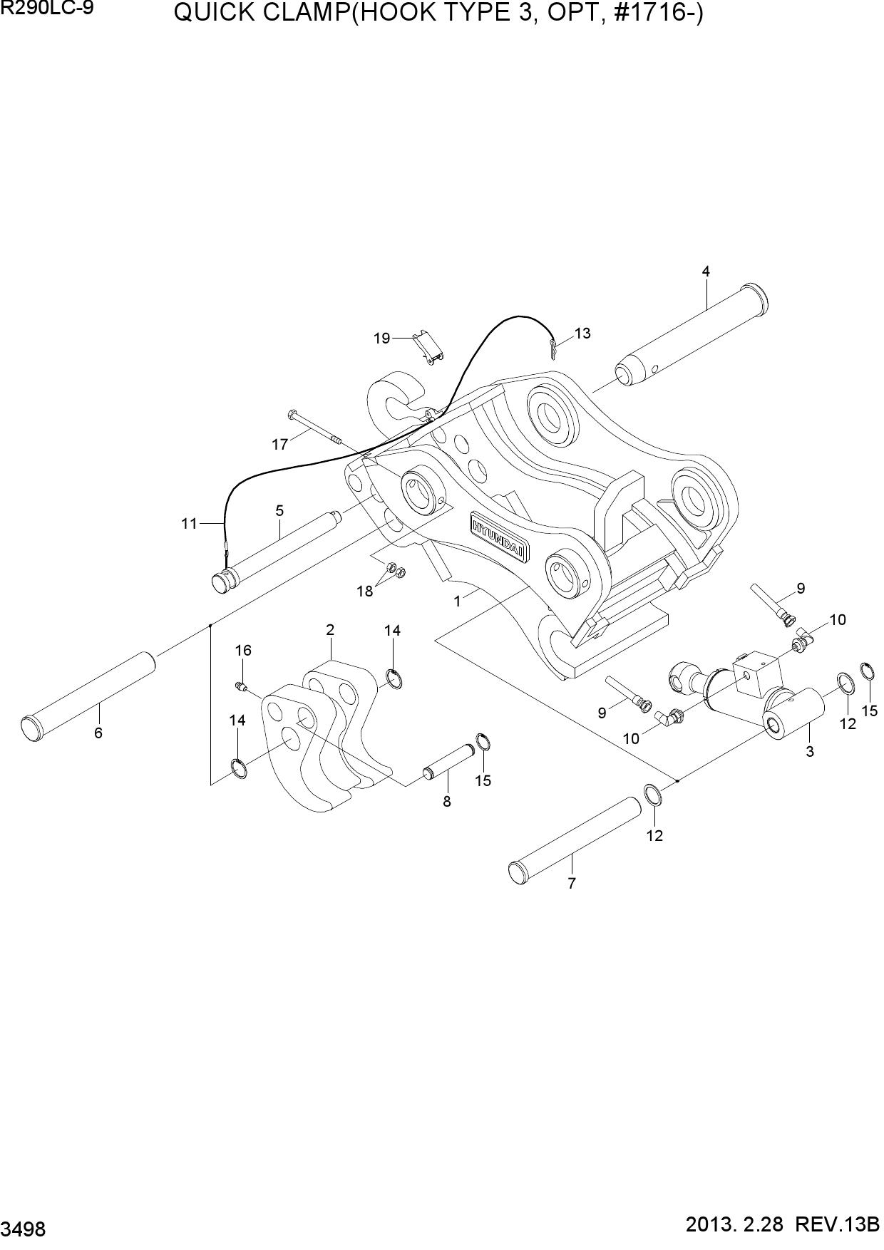 QUICK CLAMP(HOOK TYPE 3, OPT, #1716-)