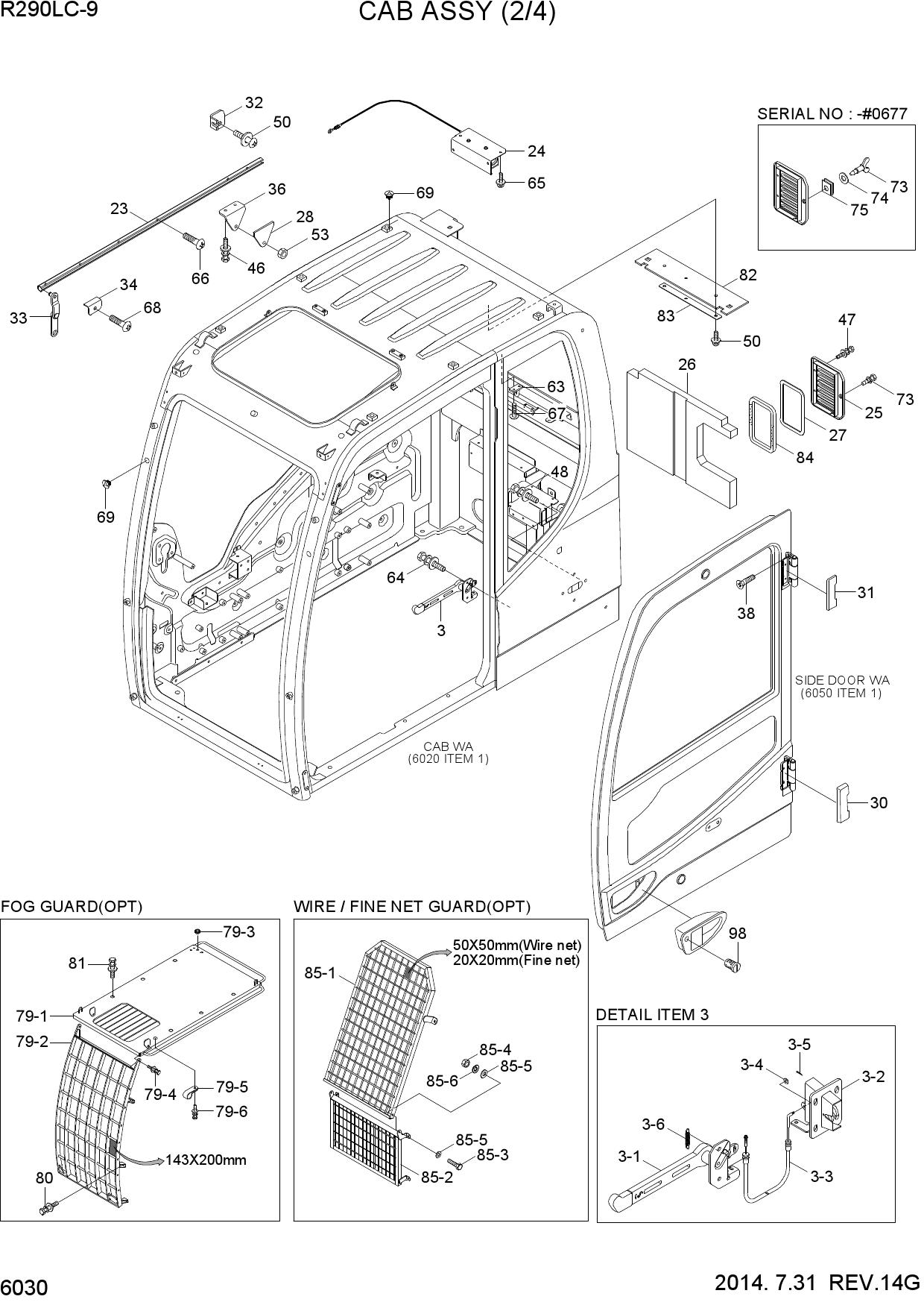 CAB ASSY(2/4)