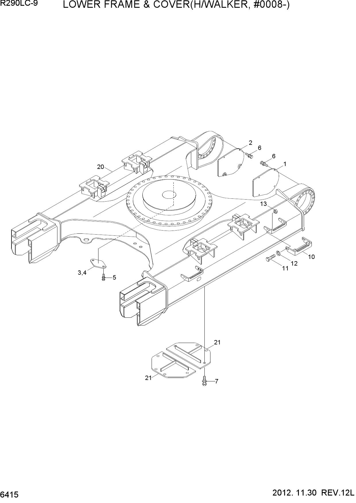 LOWER FRAME & COVER(H/WALKER, #0008-)