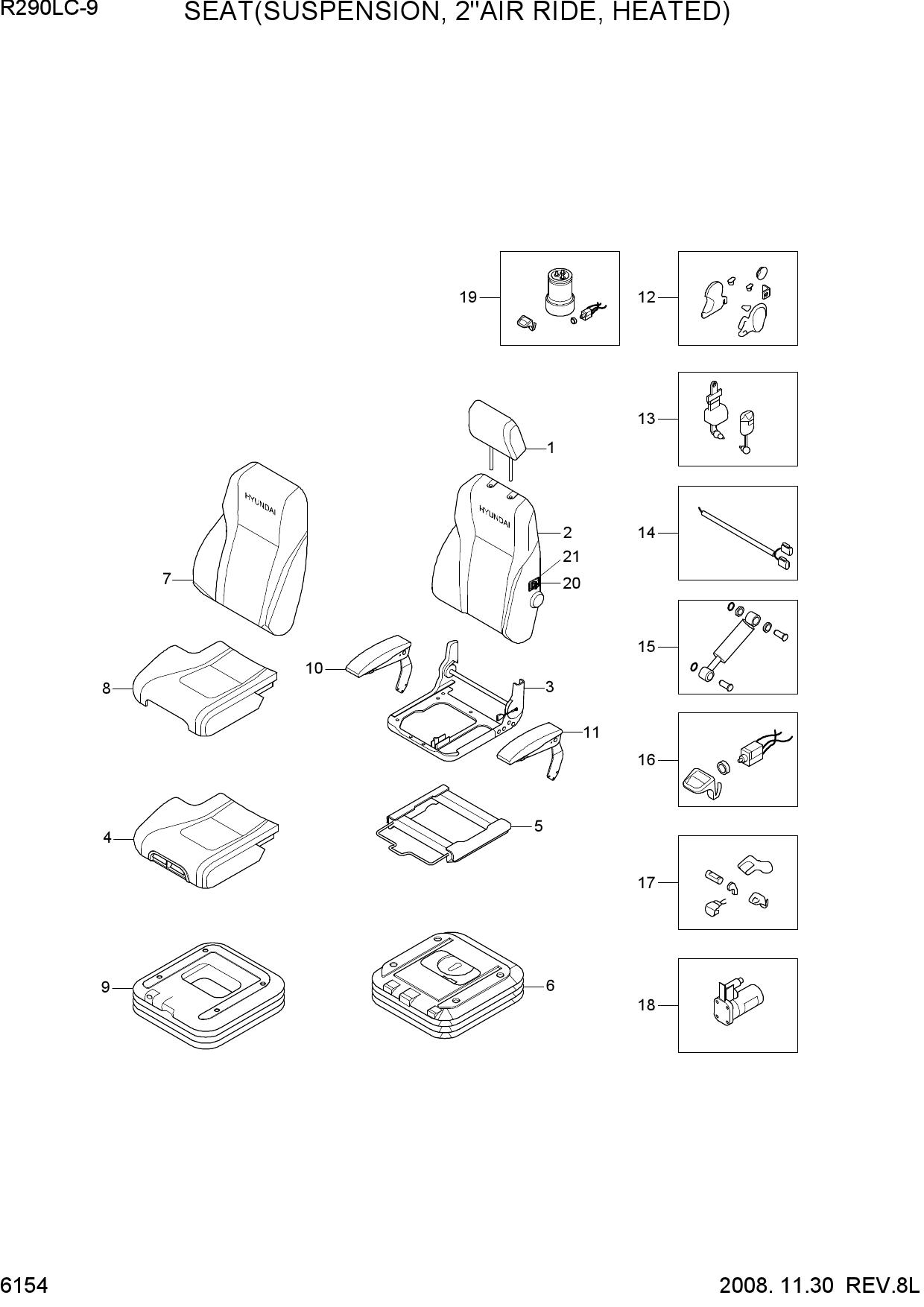 SEAT(SUSPENSION, 2"AIR RIDE, HEATED)