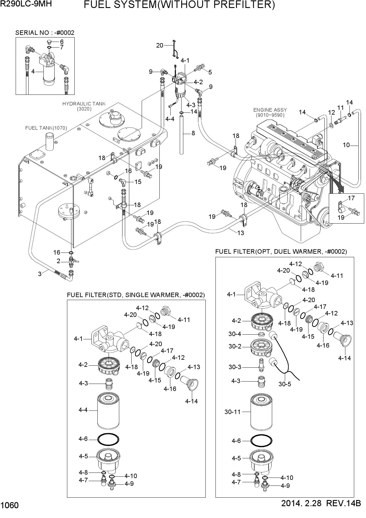 FUEL SYSTEM(WITHOUT PREFILTER)