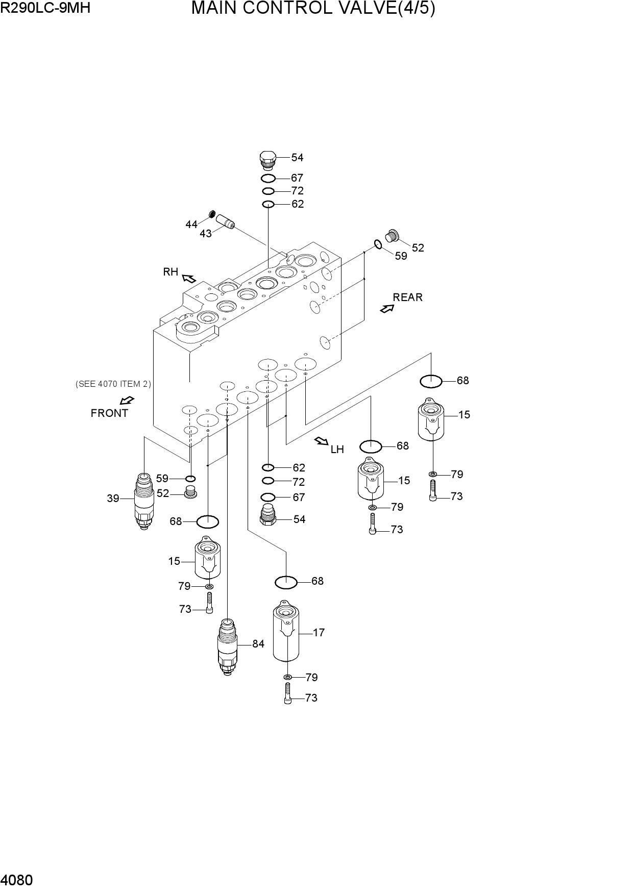 MAIN CONTROL VALVE(4/5, -#0002)