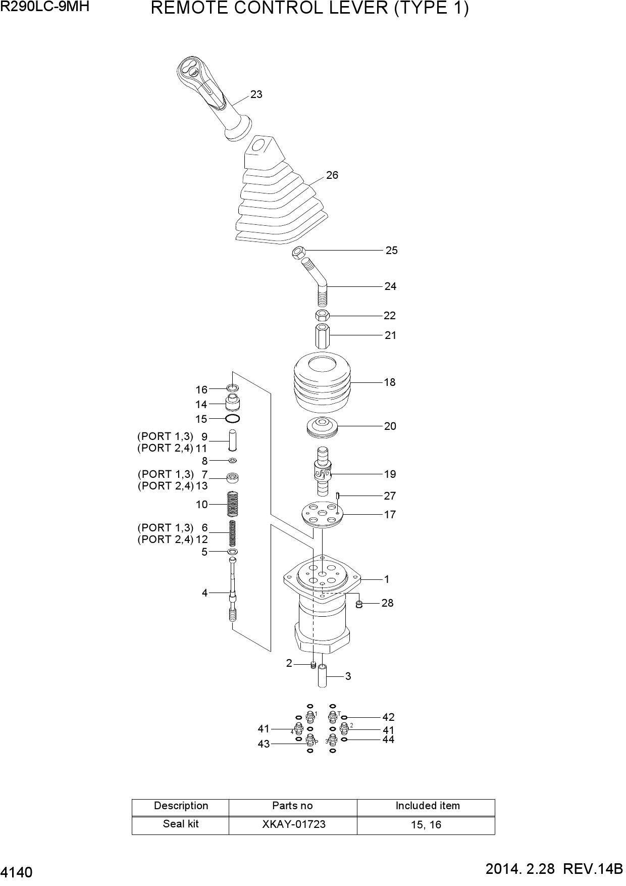 REMOTE CONTROL LEVER (TYPE 1)