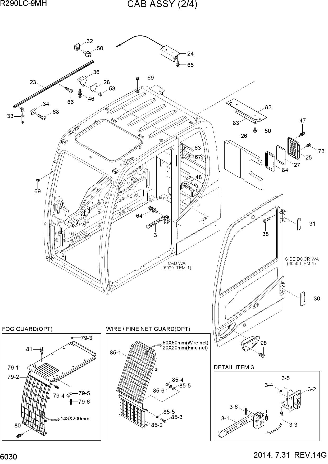 CAB ASSY(2/4)