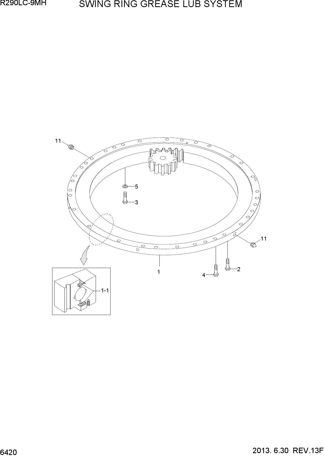SWING RING GREASE LUB SYSTEM