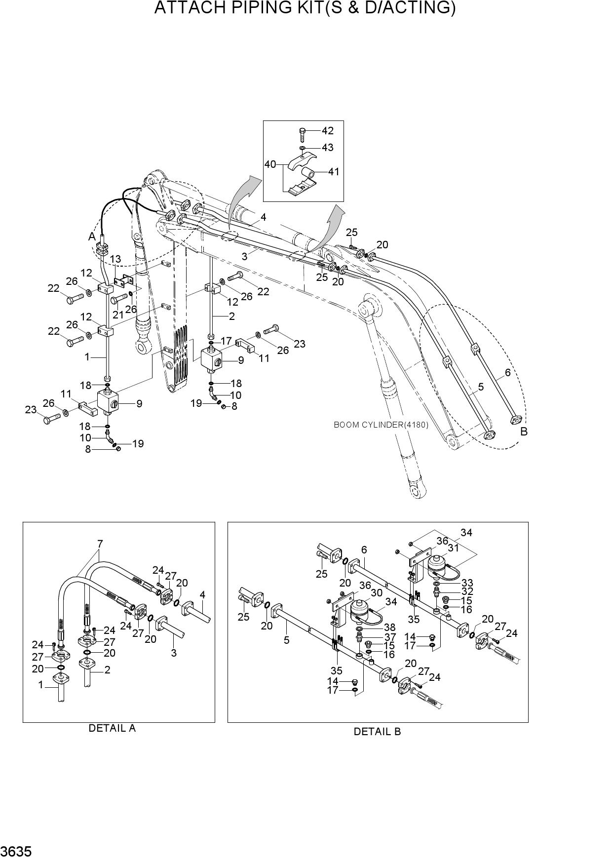 ATTACH PIPING KIT(S & D/ACTING)