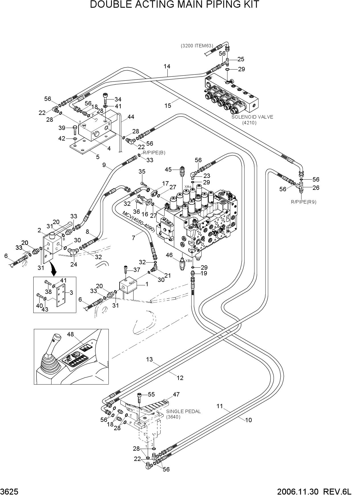 DOUBLE ACTING MAIN PIPING KIT