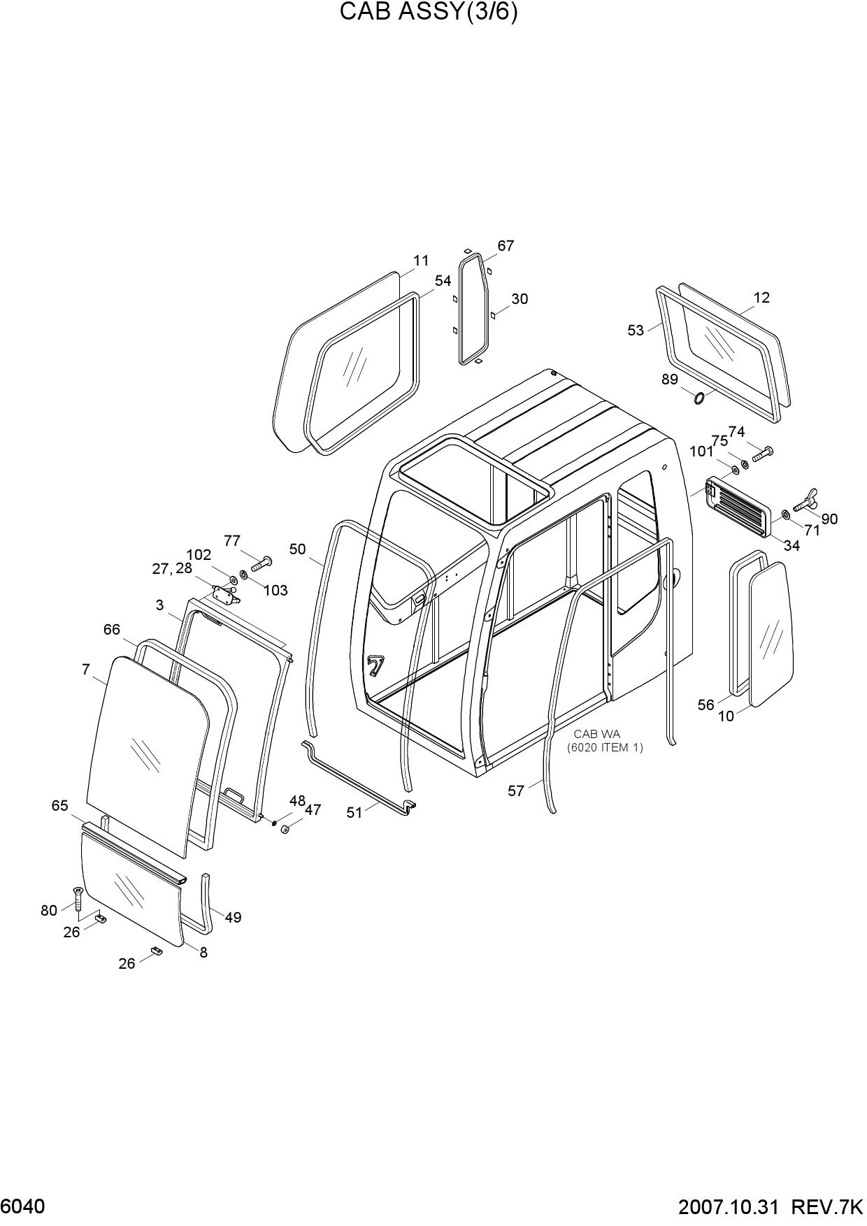 CAB ASSY(3/6)