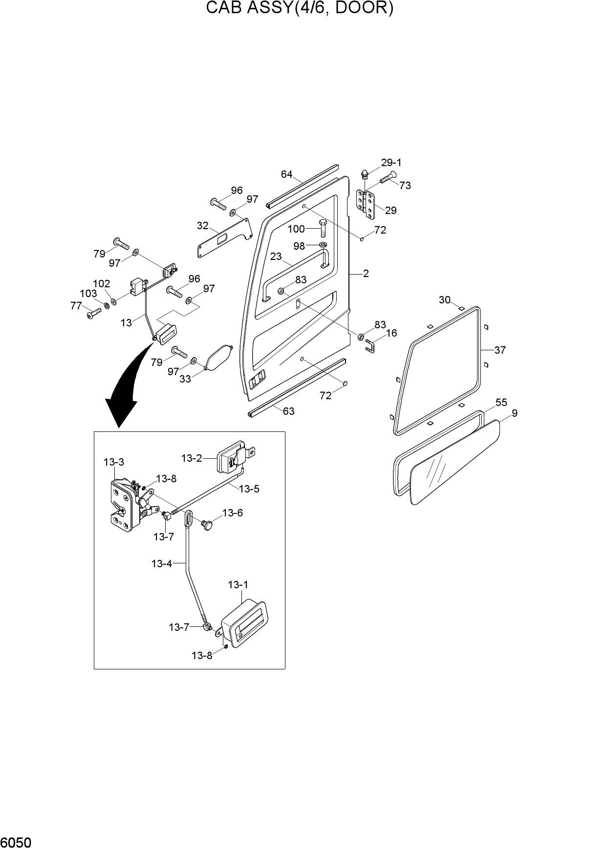 CAB ASSY(4/6, DOOR)