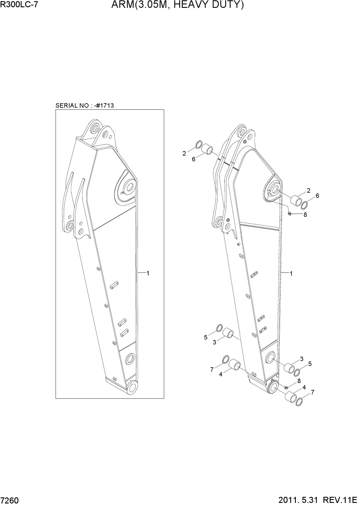 ARM(3.05M, HEAVY DUTY)
