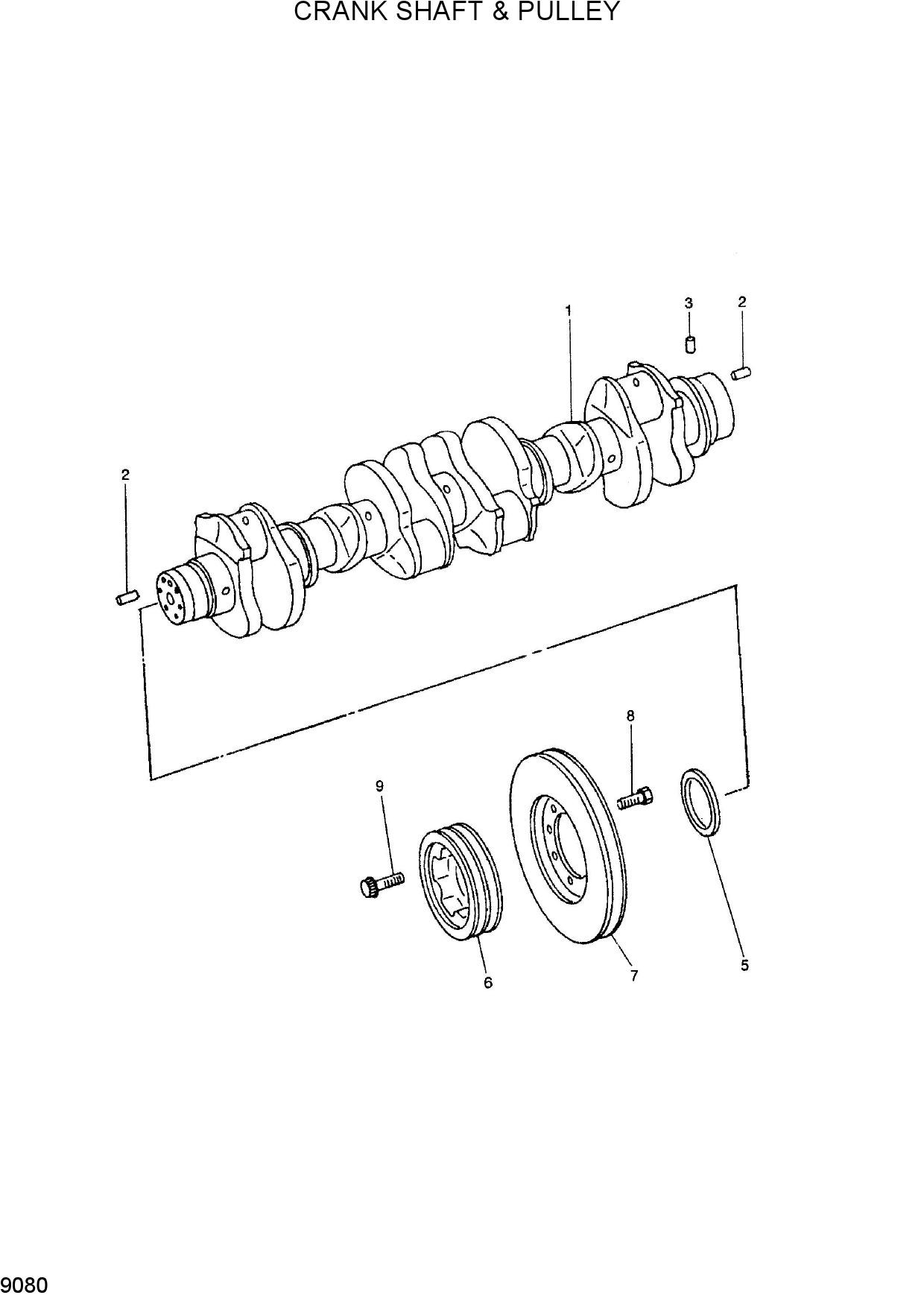 CRANK SHAFT & PULLEY