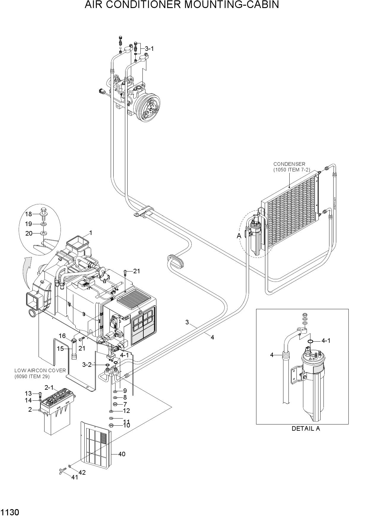AIR CONDITIONER MOUNTING-CABIN