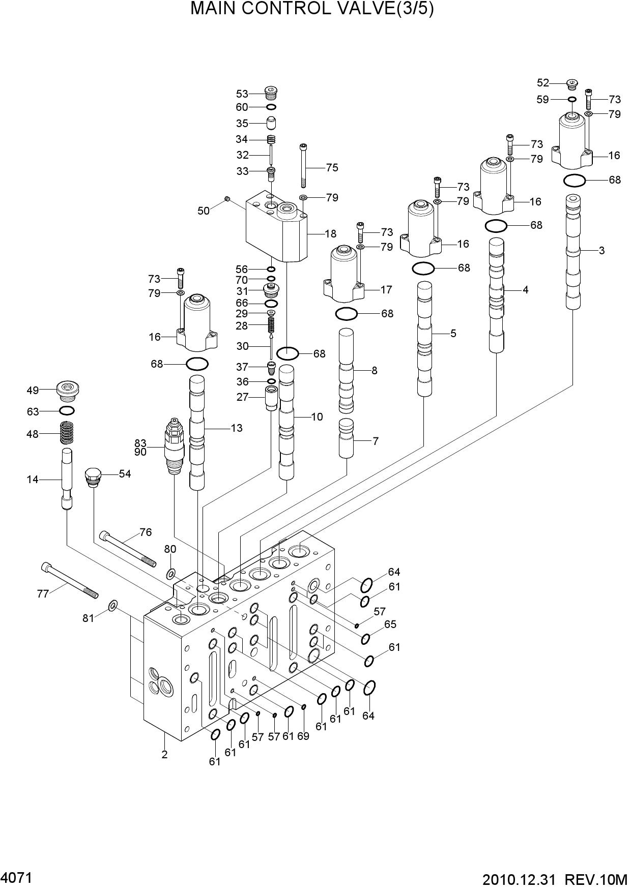 MAIN CONTROL VALVE(3/5)