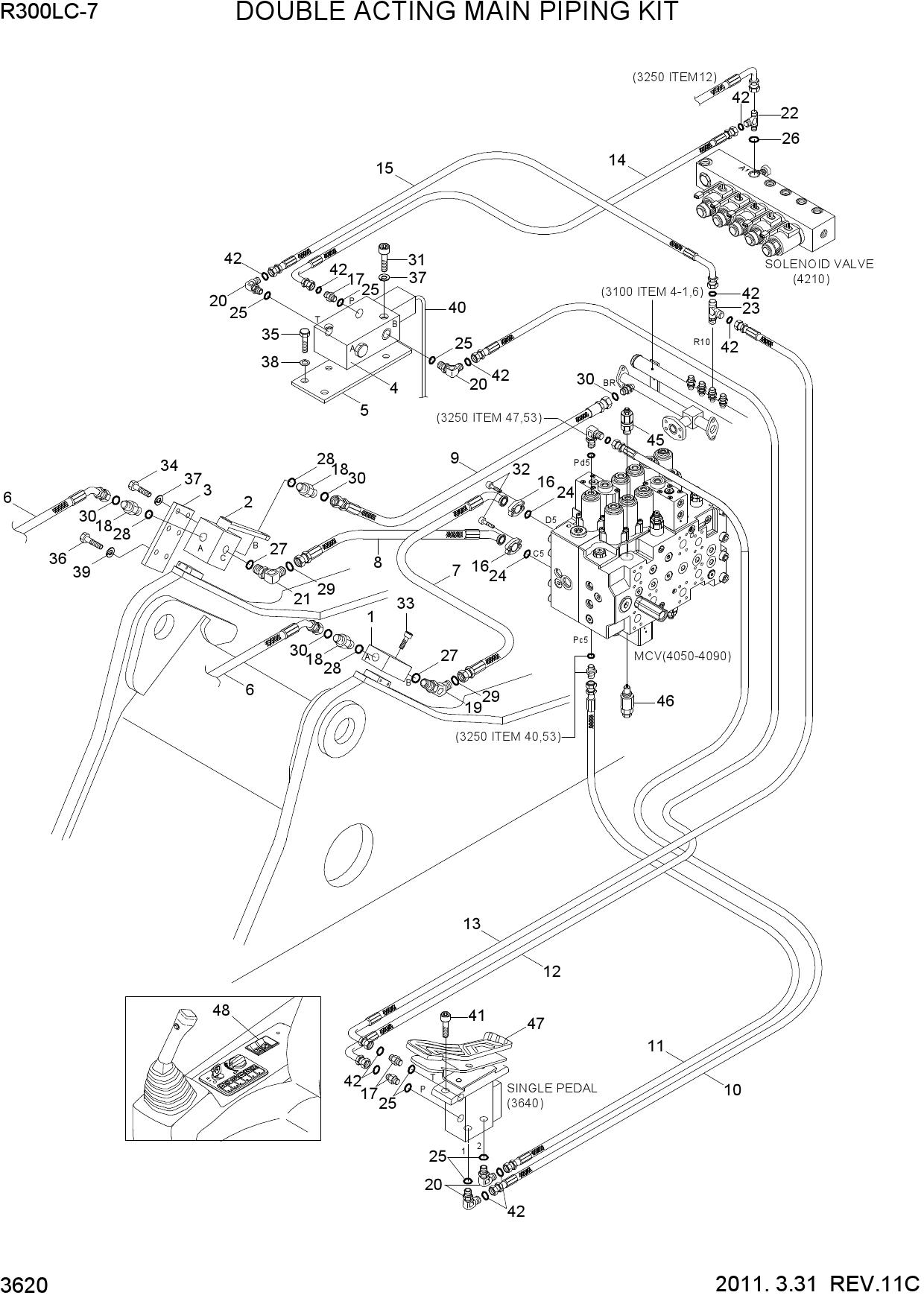 DOUBLE ACTING MAIN PIPING KIT