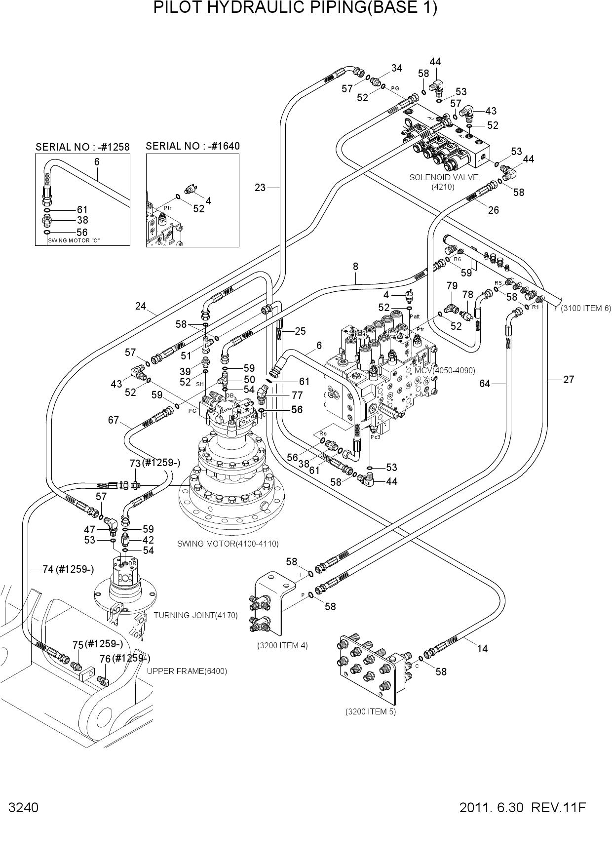 PILOT HYD PIPING(BASE 1)