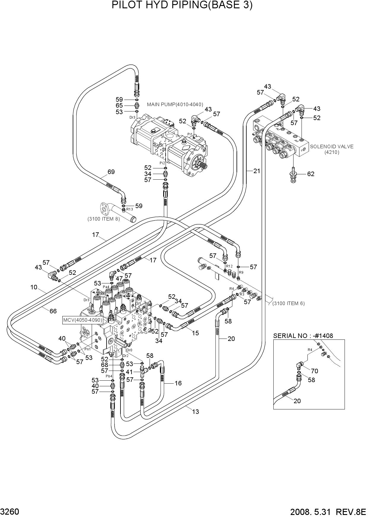 PILOT HYD PIPING(BASE 3)