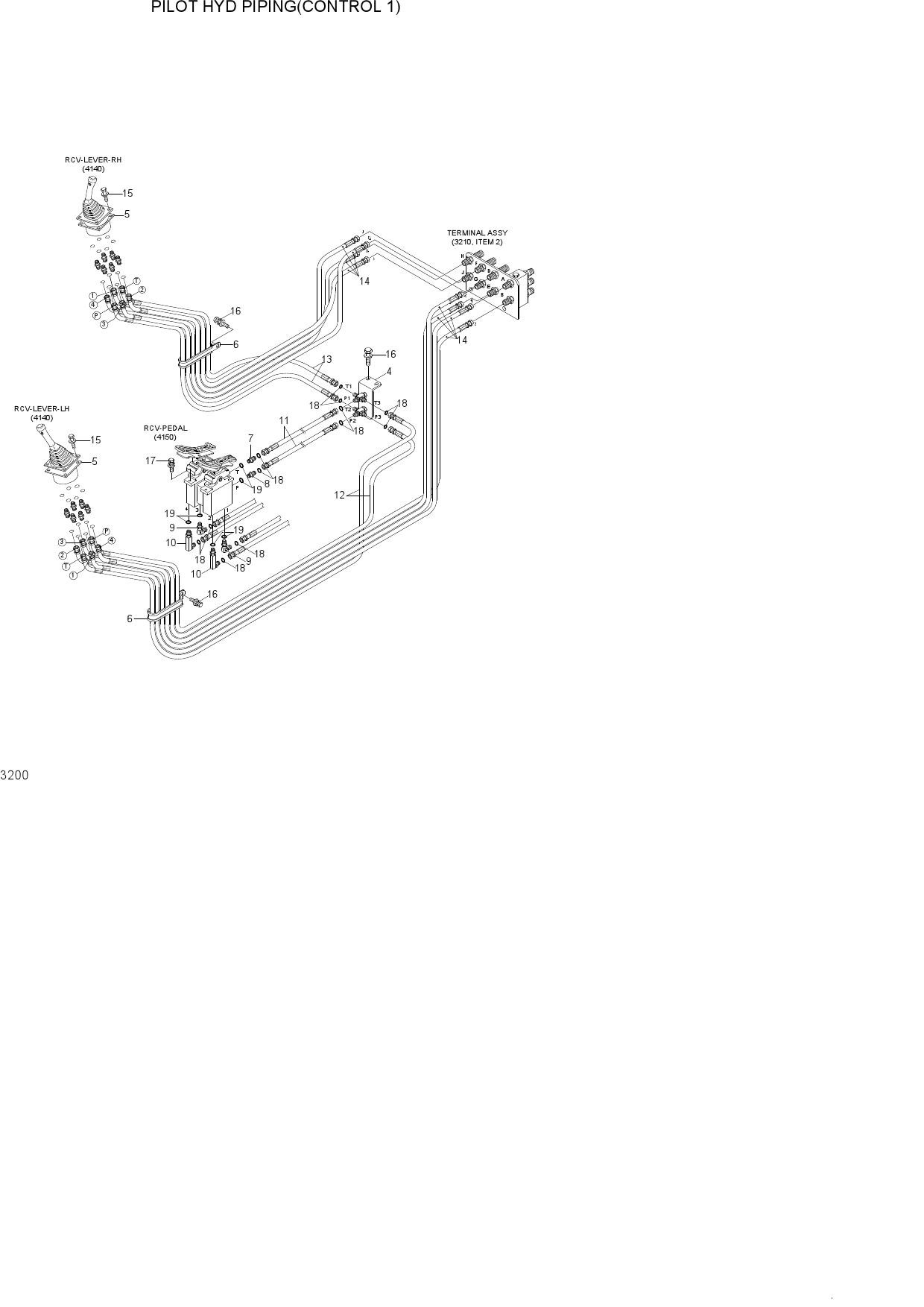 PILOT HYD PIPING(CONTROL 1)