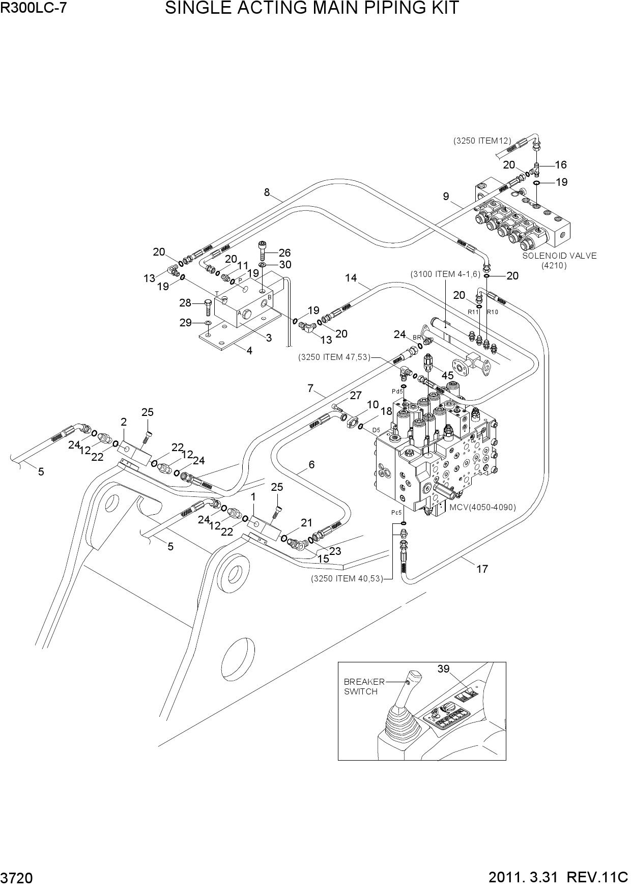 SINGLE ACTING MAIN PIPING KIT
