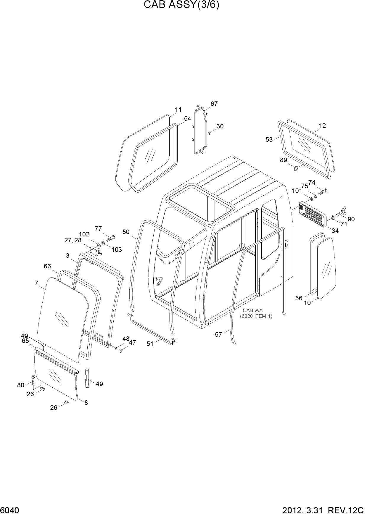 CAB ASSY(3/6)