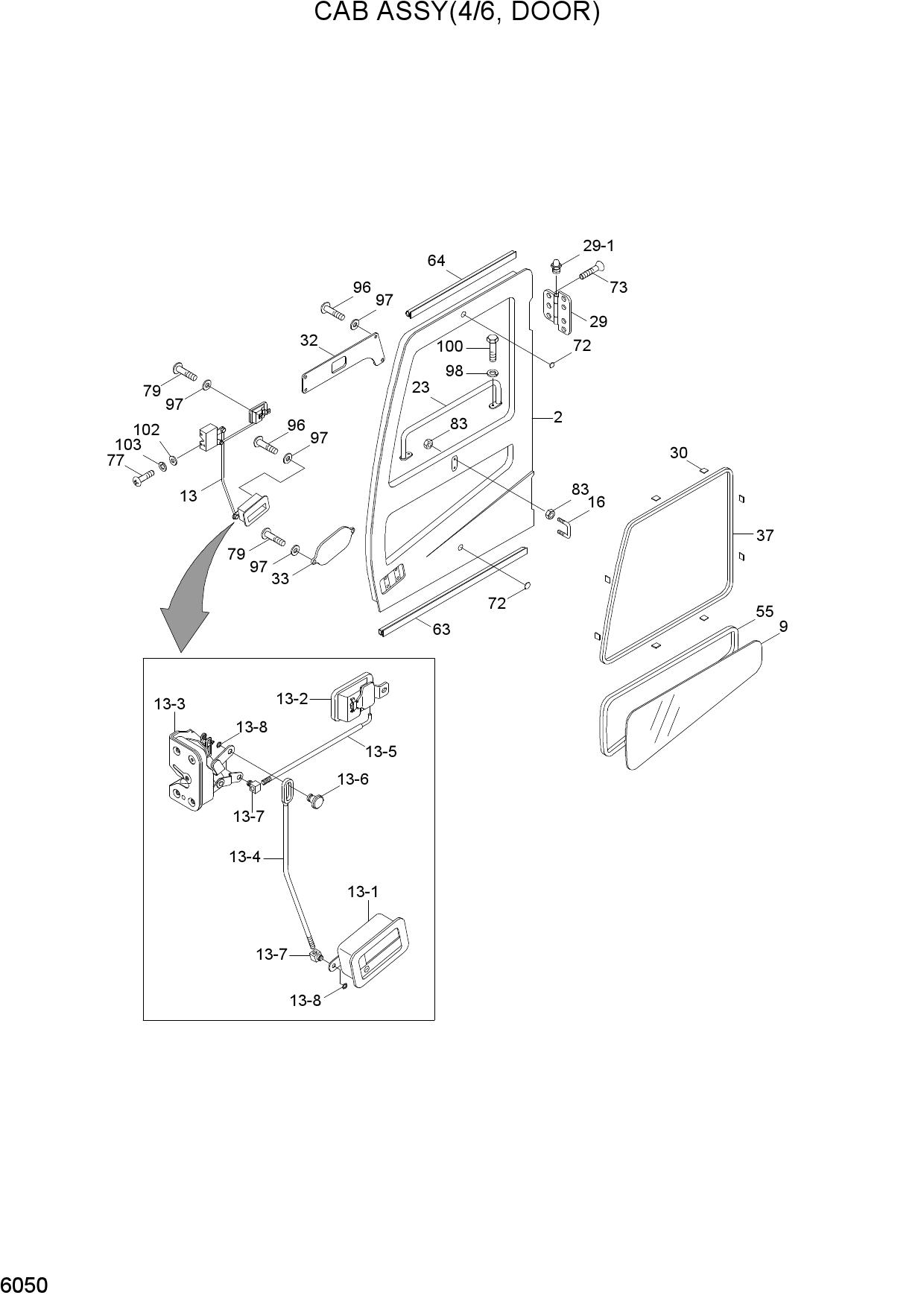 CAB ASSY(4/6, DOOR)