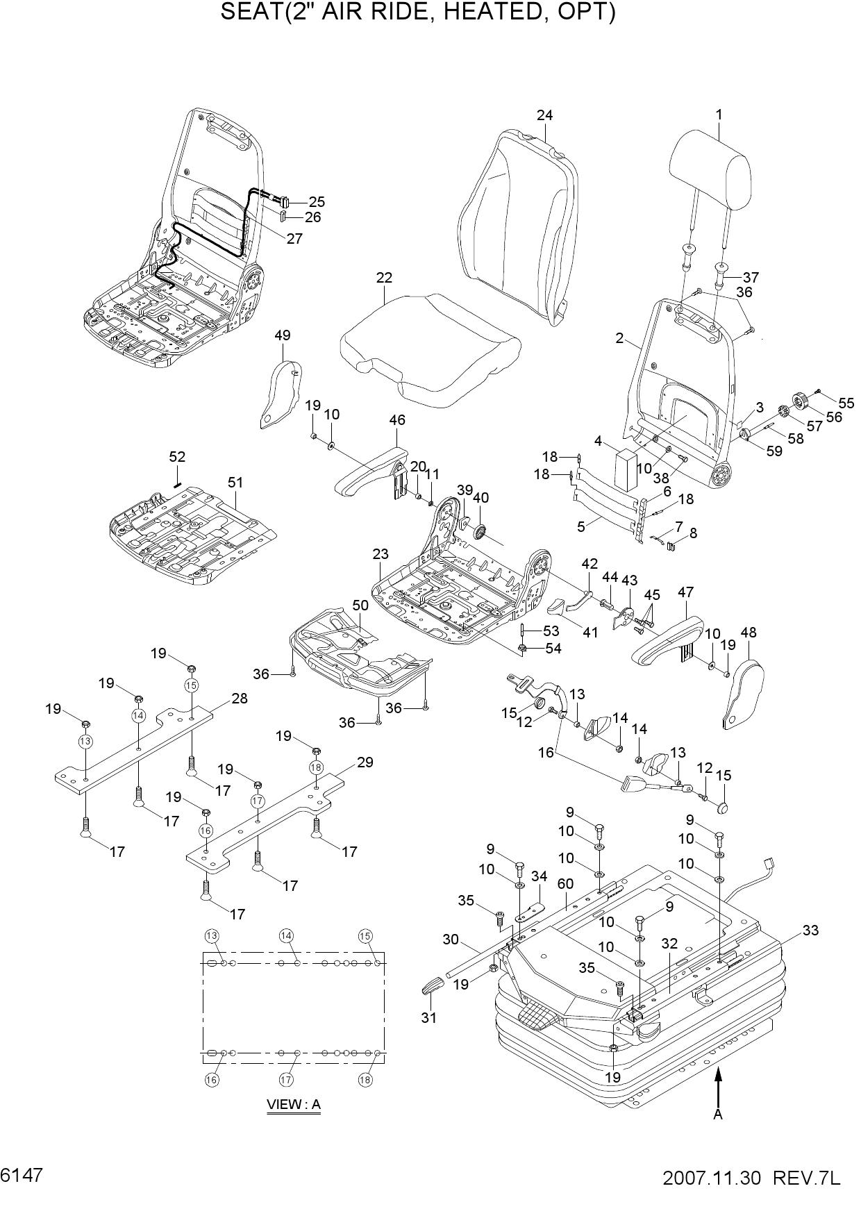 SEAT(2"AIR RIDE, HEATED, OPT)