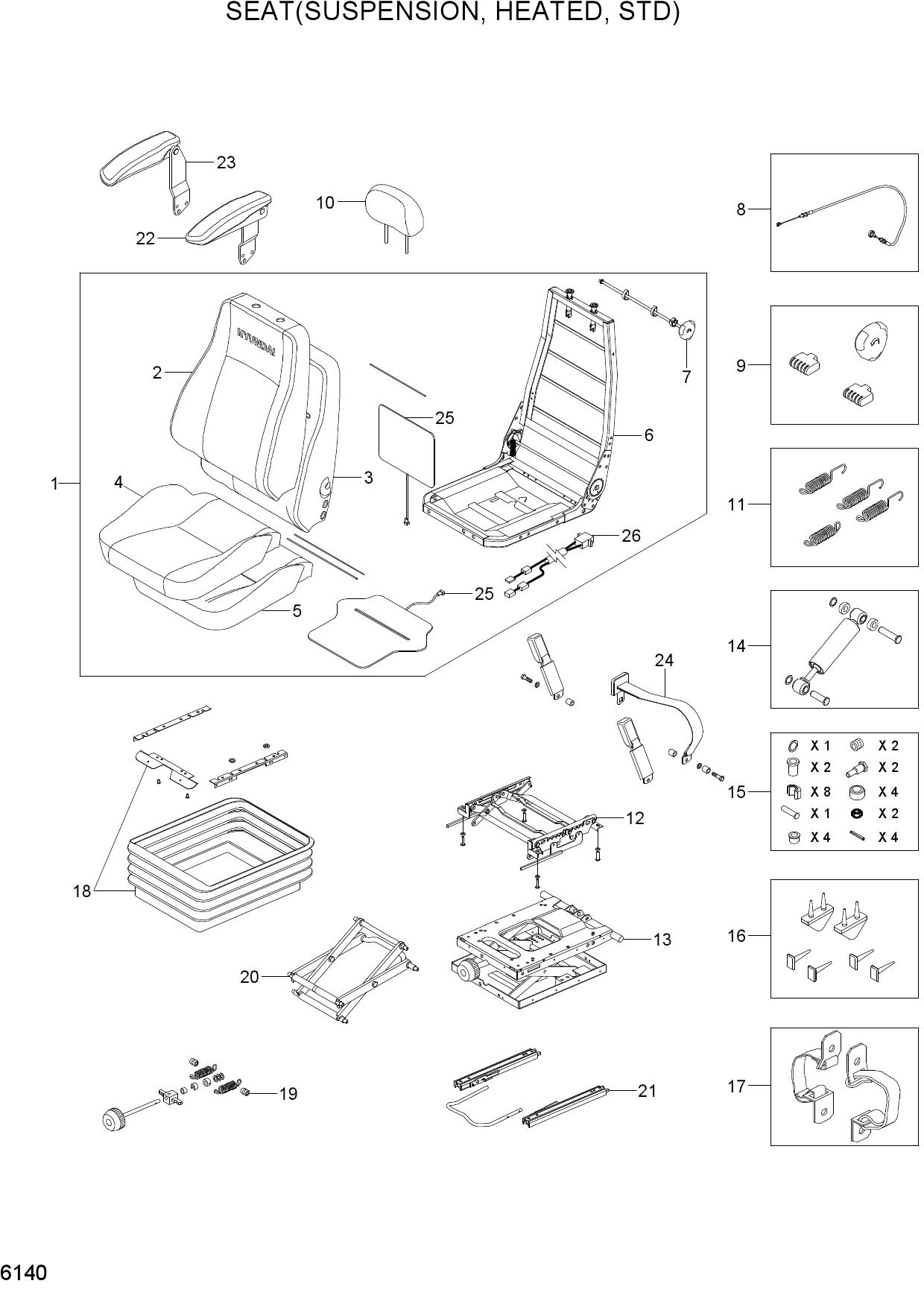 SEAT(SUSPENSION,HEATED, STD)